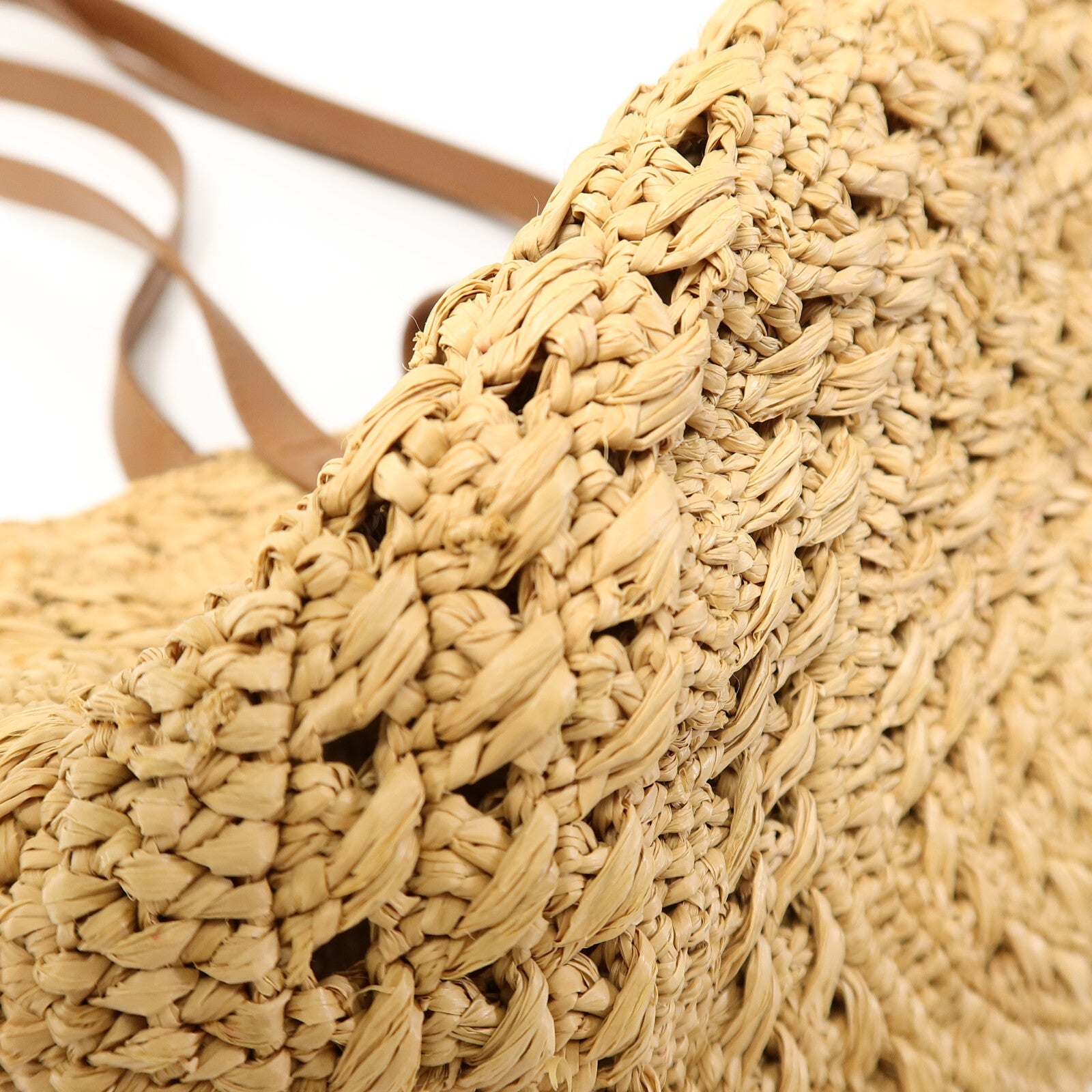 YVES SAINT LAURENT Raffia Small Panier Tote Bag手挽袋