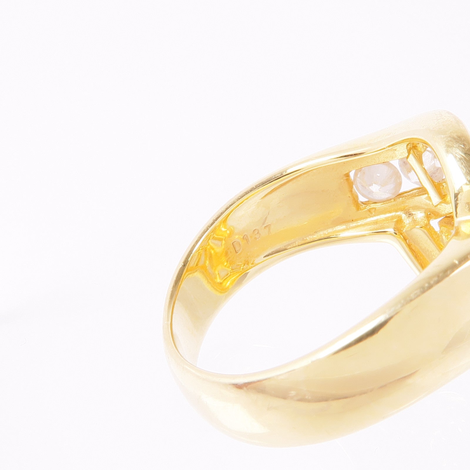 JEWELRY 18K黃金Diamond Ring鑽石戒指US#7.25
