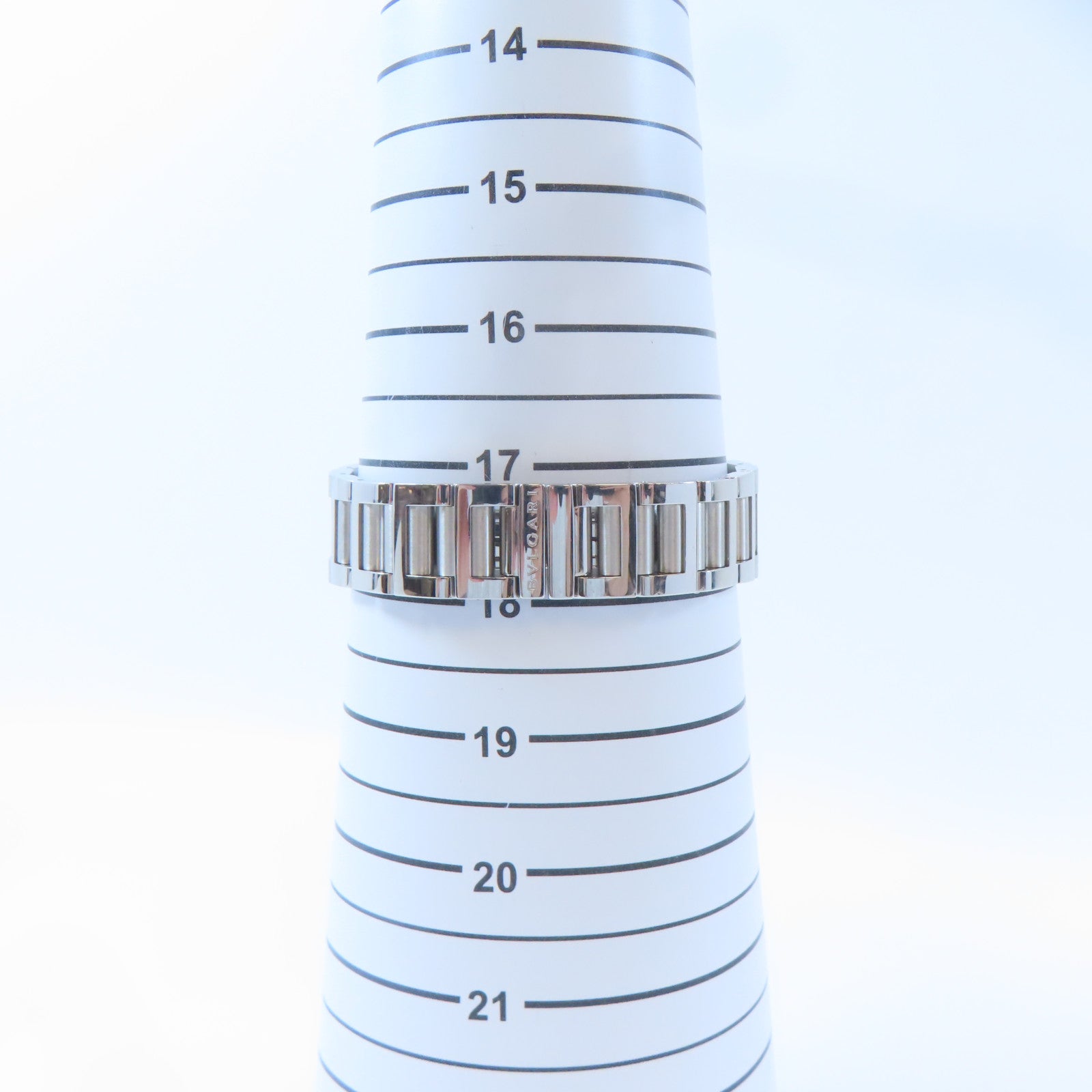 BVLGARI Rettangolo不鏽鋼手錶石英機芯白色