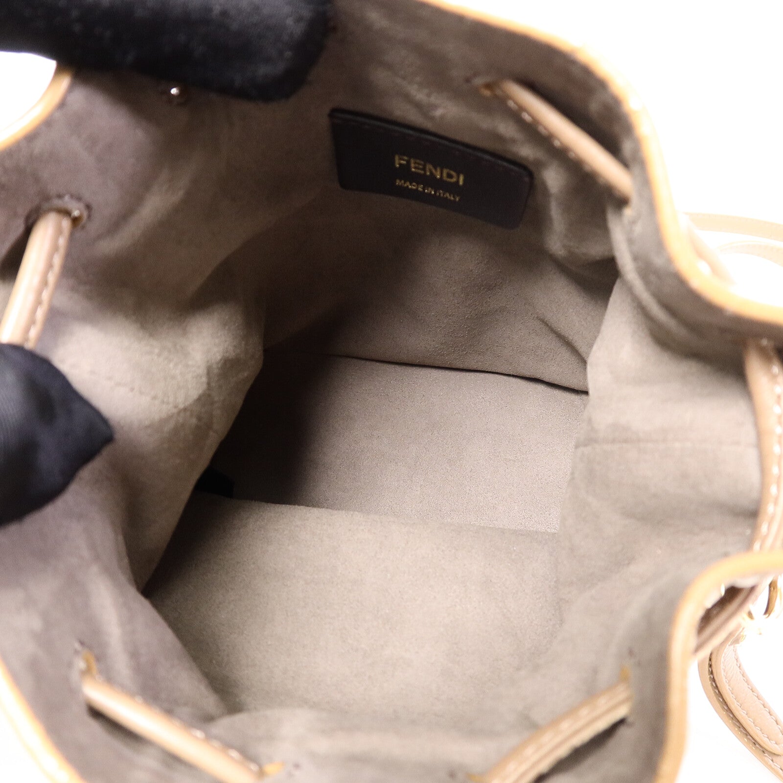 FENDI 羊毛Mini Mon Tresor手挽肩背兩用袋