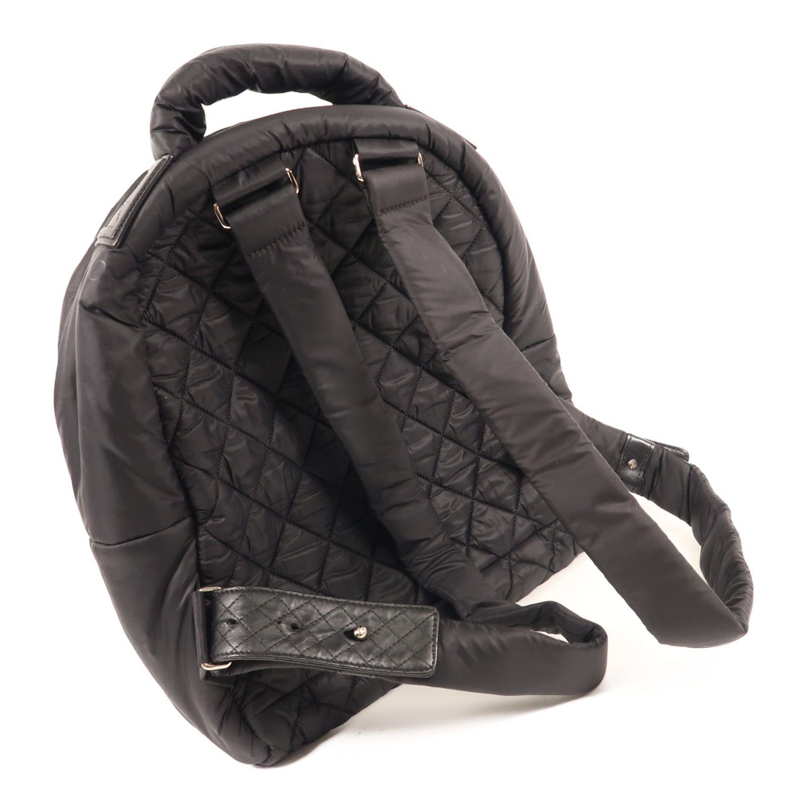 CHANEL CC SHW Coco Cocoon Rucksack Backpack Nylon Black
