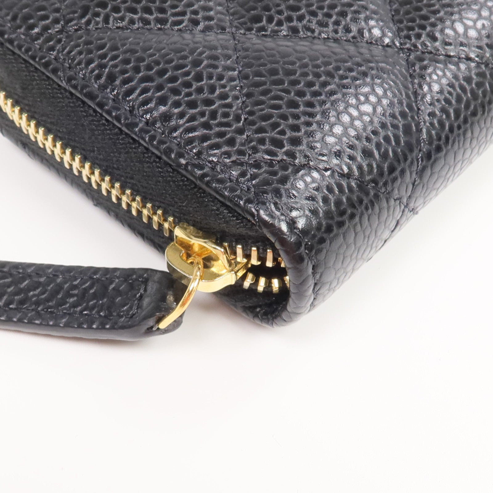 CHANEL 牛皮皮革Card Case/Coin Case金扣拉鏈卡片套/零錢包