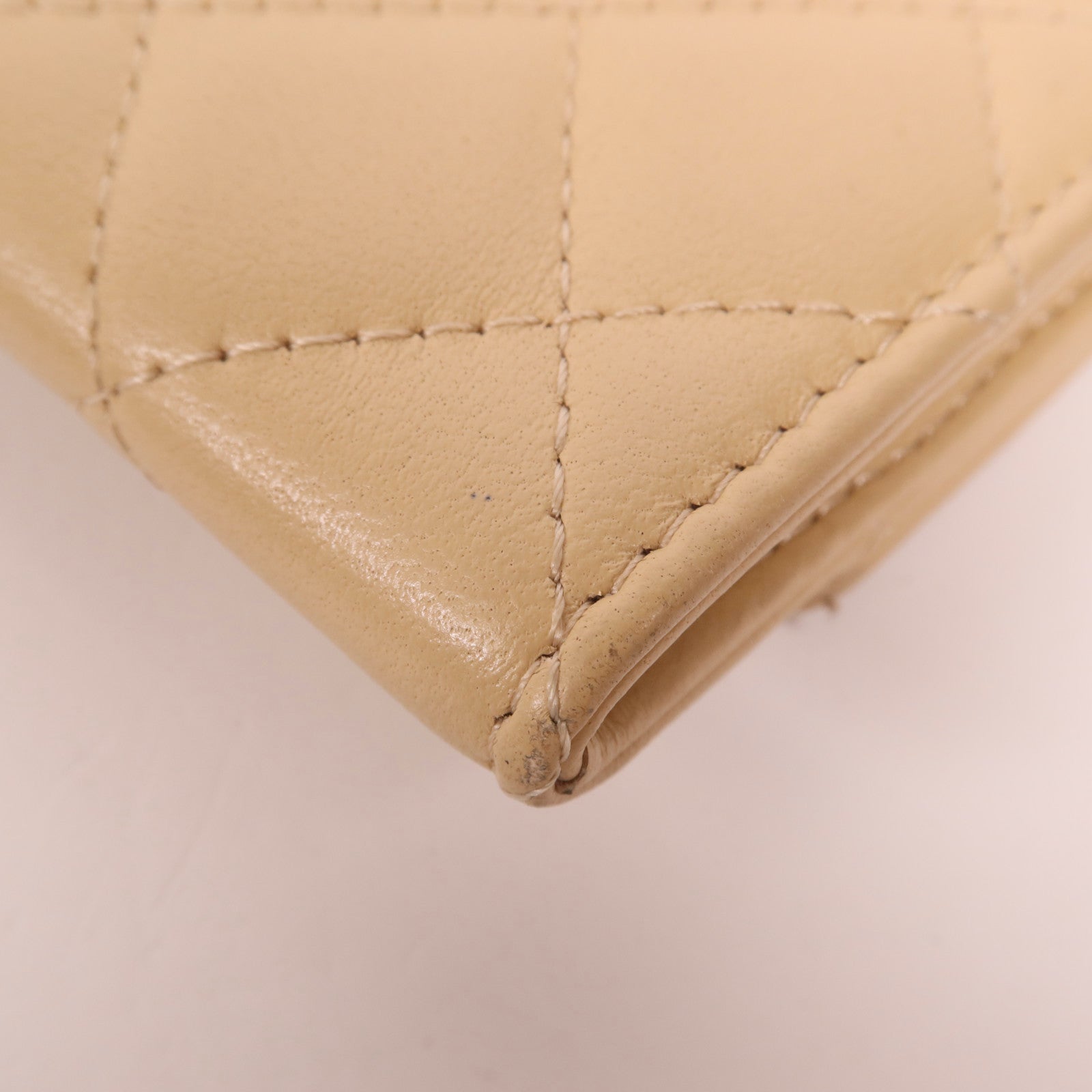 CHANEL 羊皮皮革Card Case銀扣卡片套