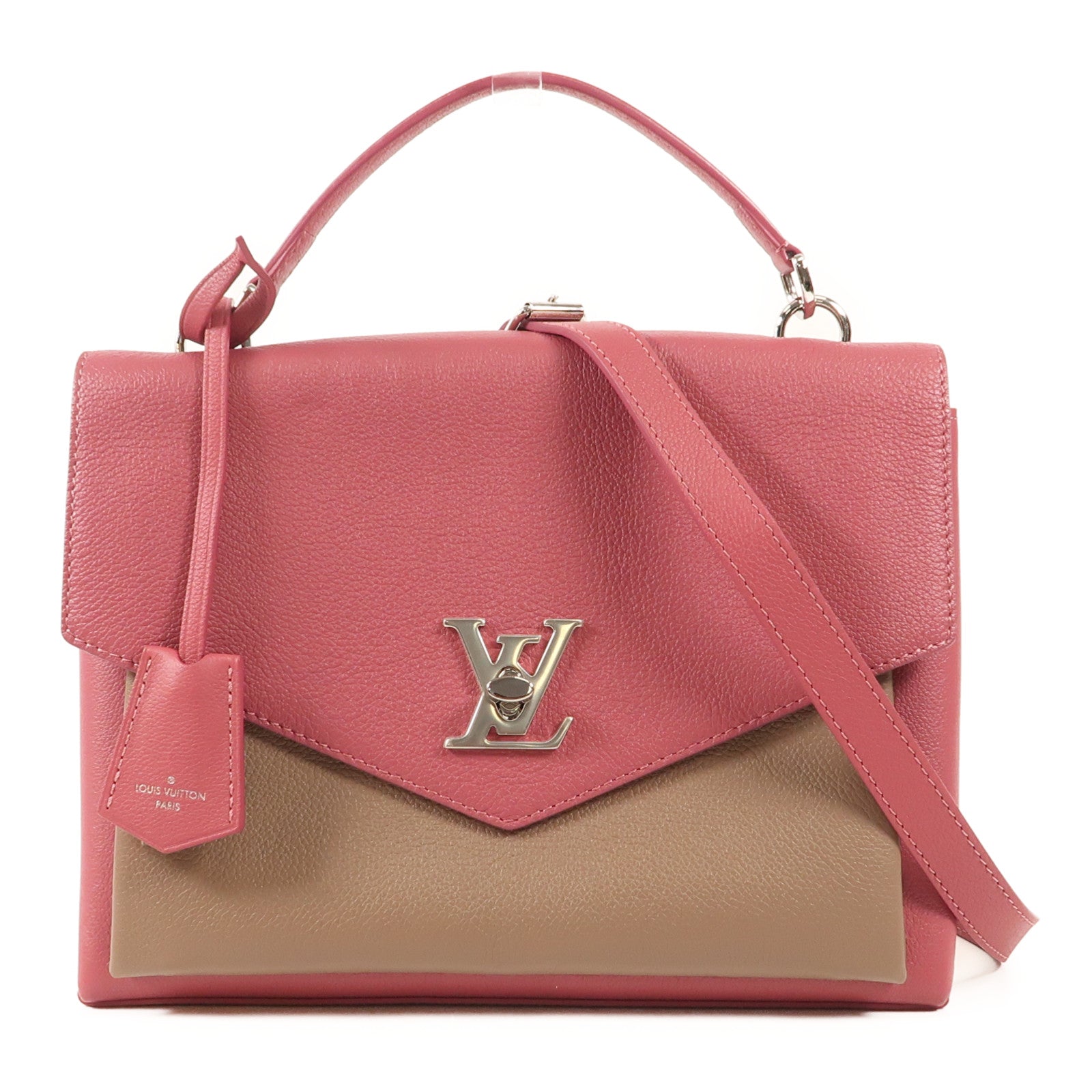 LOUIS VUITTON 【激減優惠】Vernis My LockMe銀扣手挽肩背兩用袋