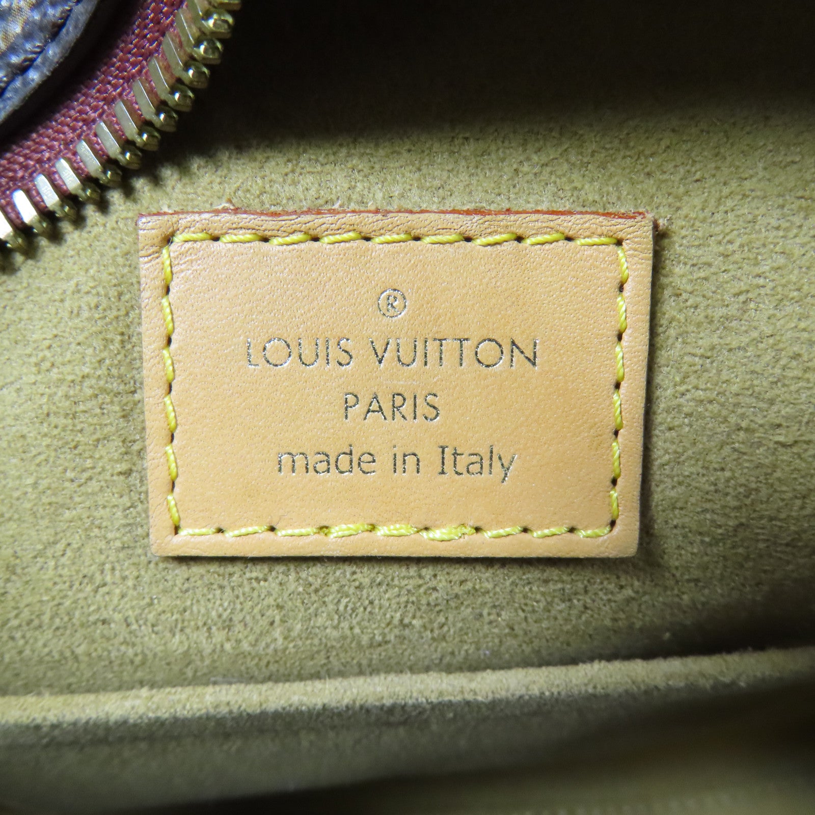 LOUIS VUITTON Monogram Chapeau Souple MM金扣肩背袋棕色