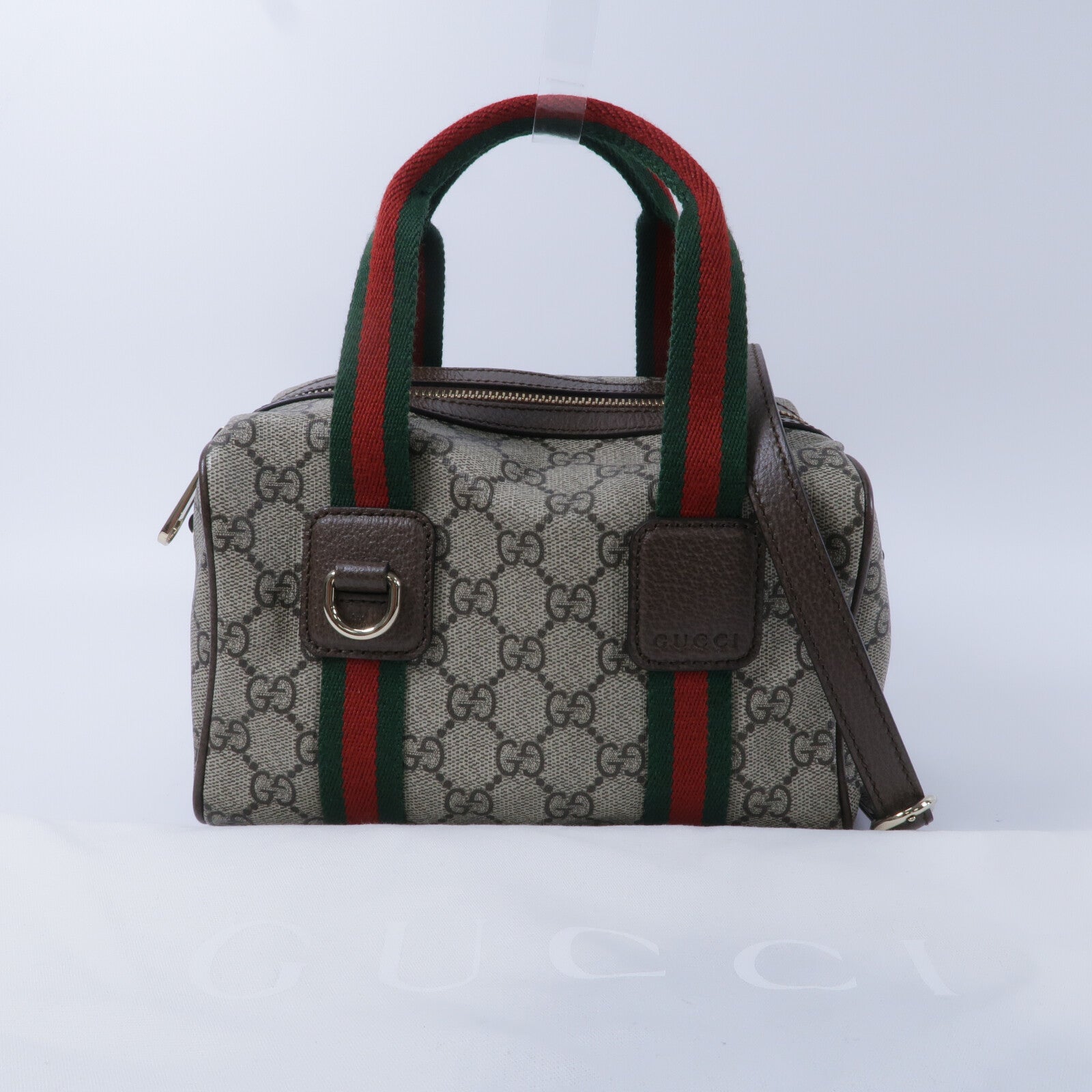 GUCCI 塗層帆布Ophidia Mini GG Supreme手挽肩背兩用袋
