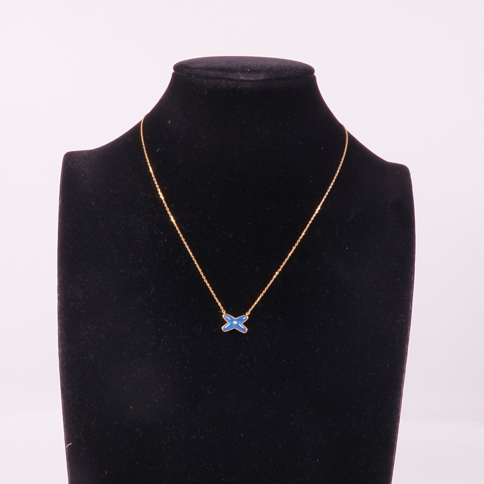 Chaumet 18K玫瑰金/綠松石/鑽石Diamond Jeux De Liens Turquoise項鍊