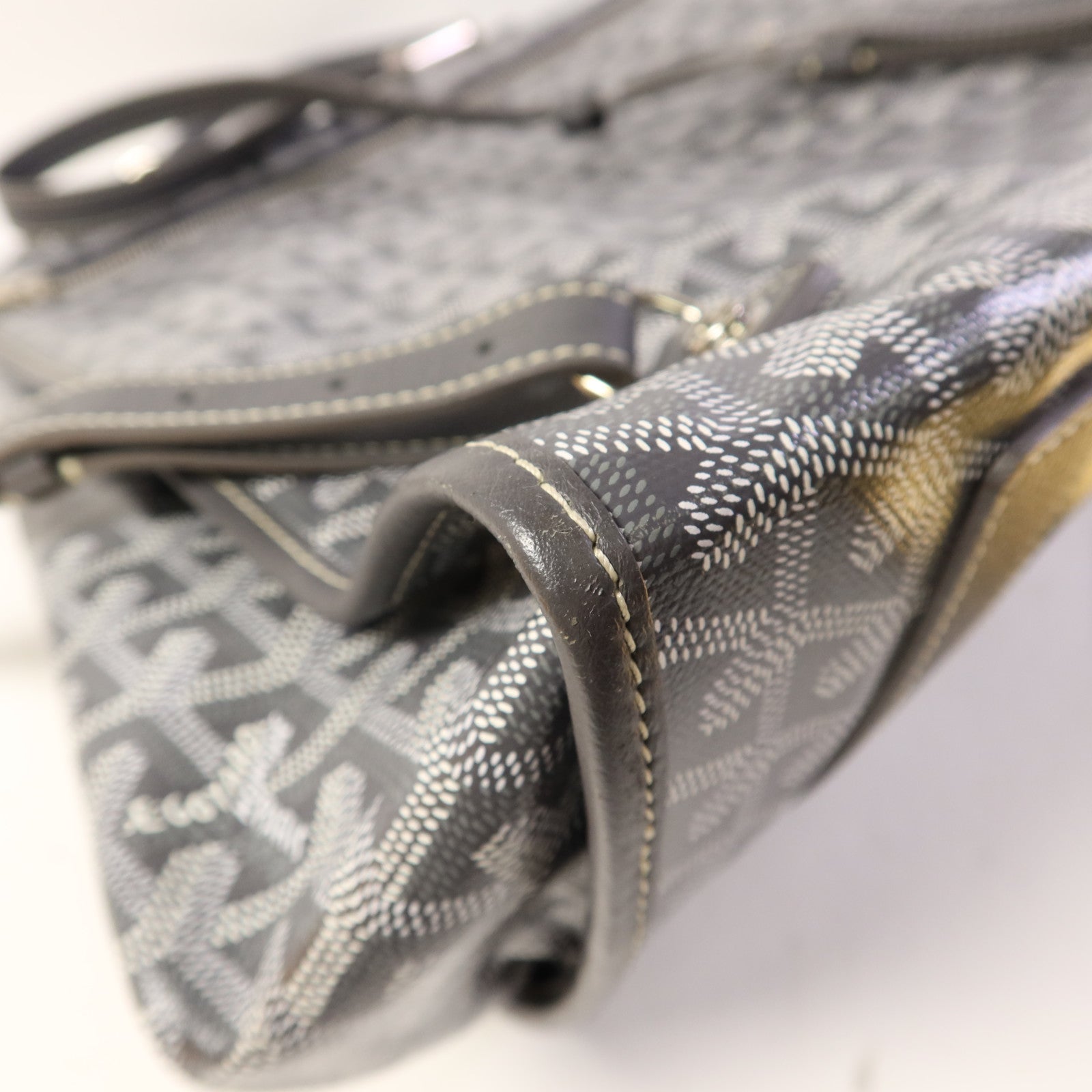 GOYARD 塗層帆布Saint Leger銀扣背包