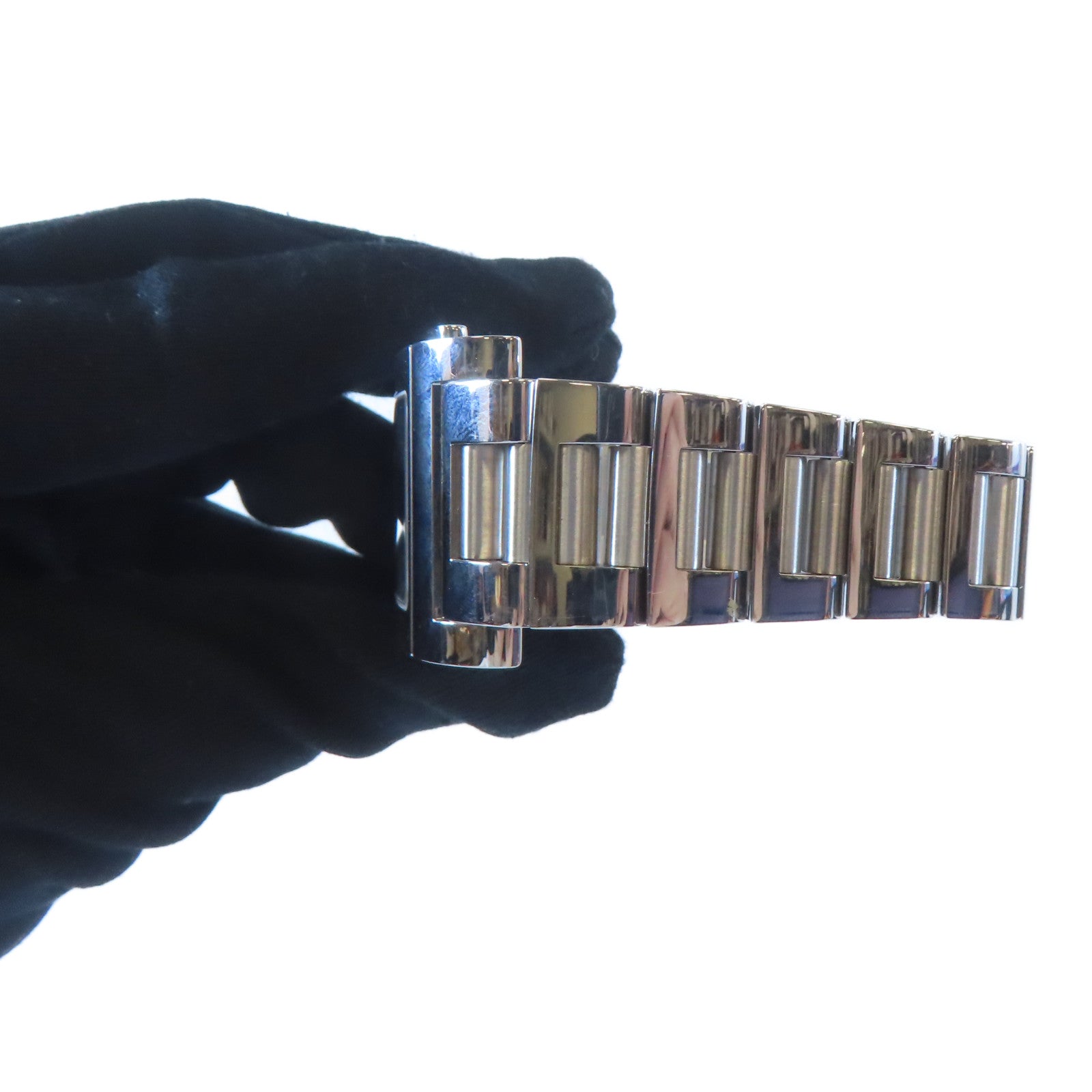 BVLGARI Rettangolo不鏽鋼手錶石英機芯白色