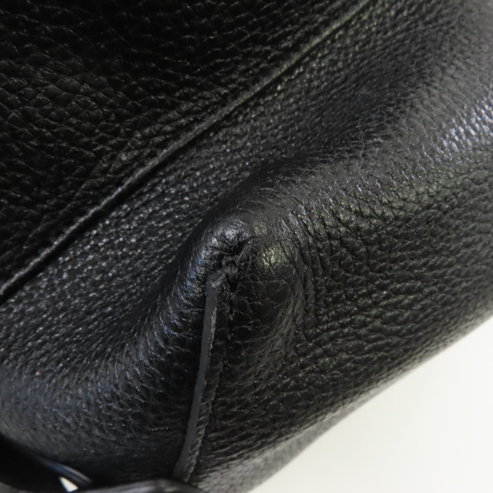 MCM 尼龍Rucksack銀扣背包黑色