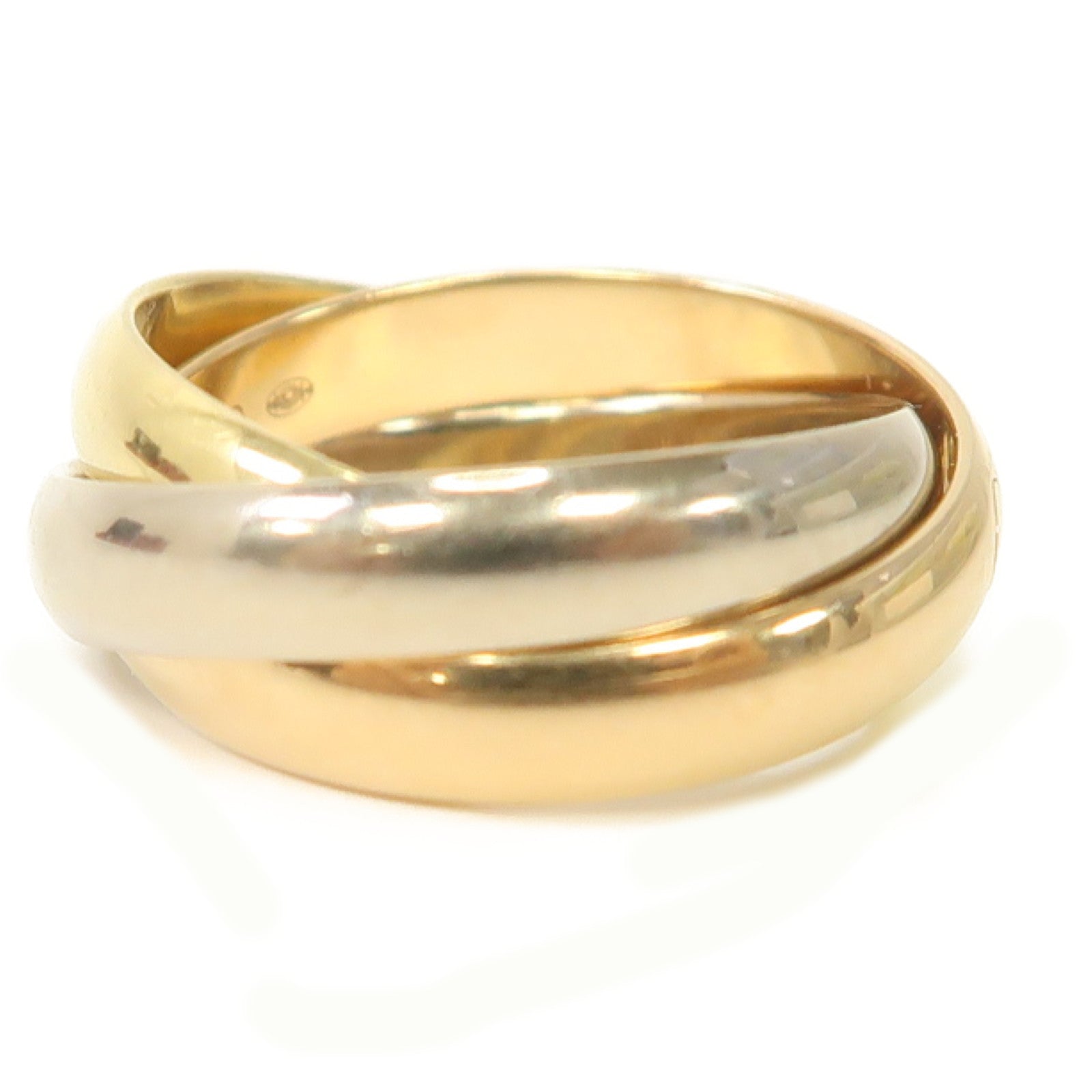CARTIER 【激減優惠】18K白金/黃金/玫瑰金Trinity Ring戒指Cartier#51/US#5.75