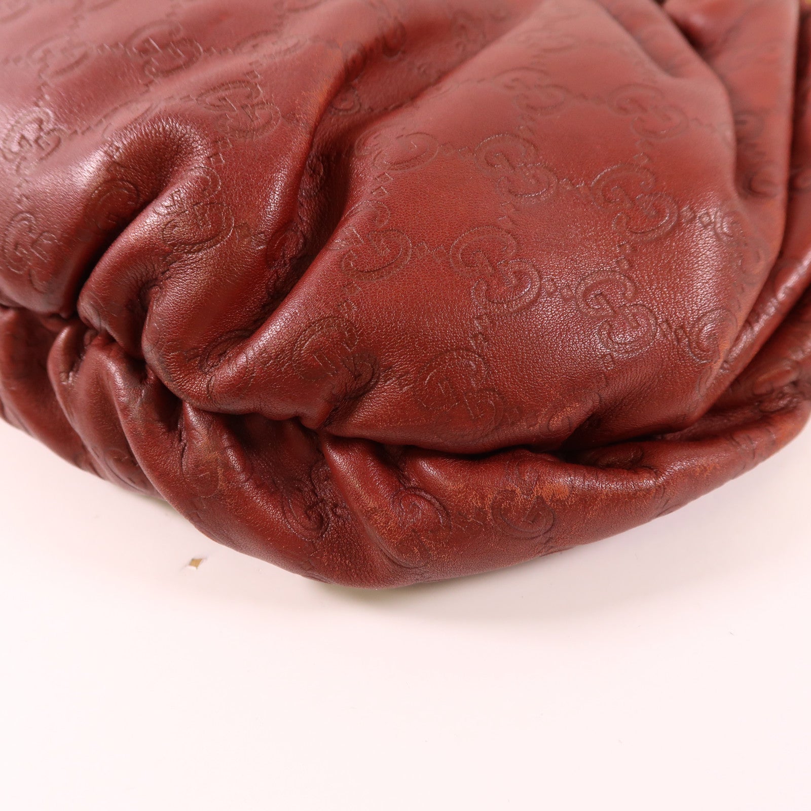 GUCCI 牛皮皮革Handbag金扣手挽袋