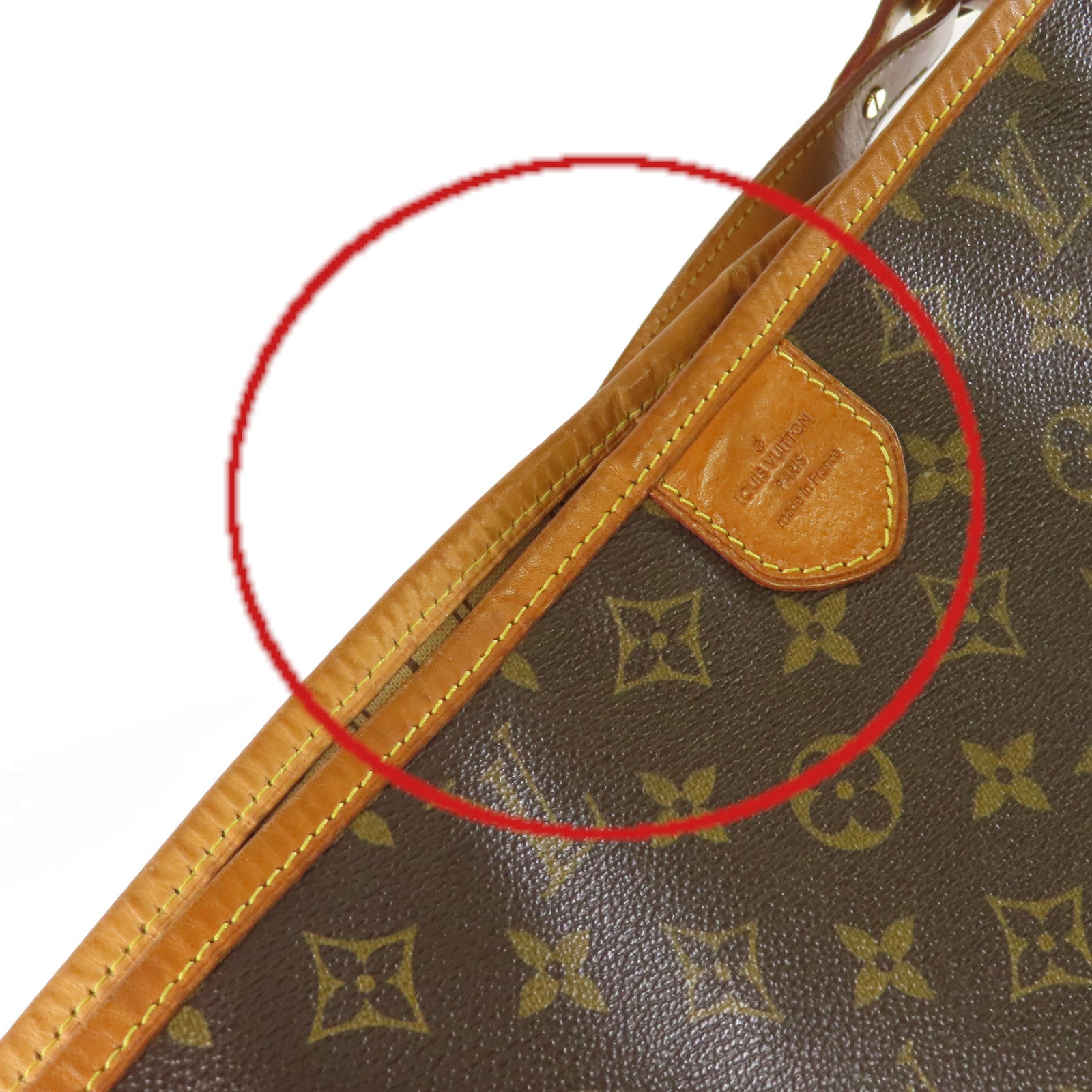 LOUIS VUITTON Monogram Delightful GM Tote Shoulder Bag金扣肩背袋啡色