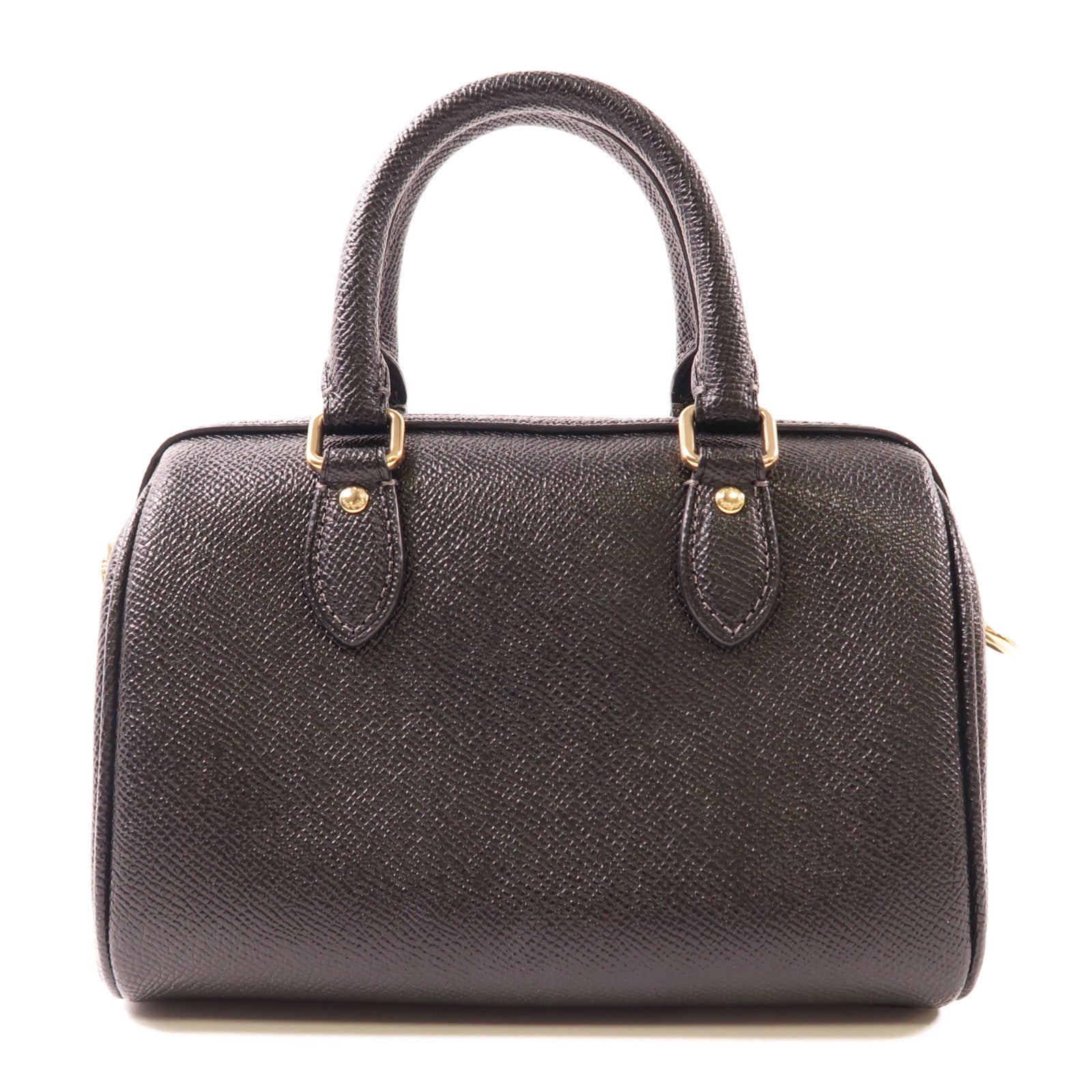 COACH 牛皮皮革Mini Rowan Crossbody金扣手挽肩背兩用袋