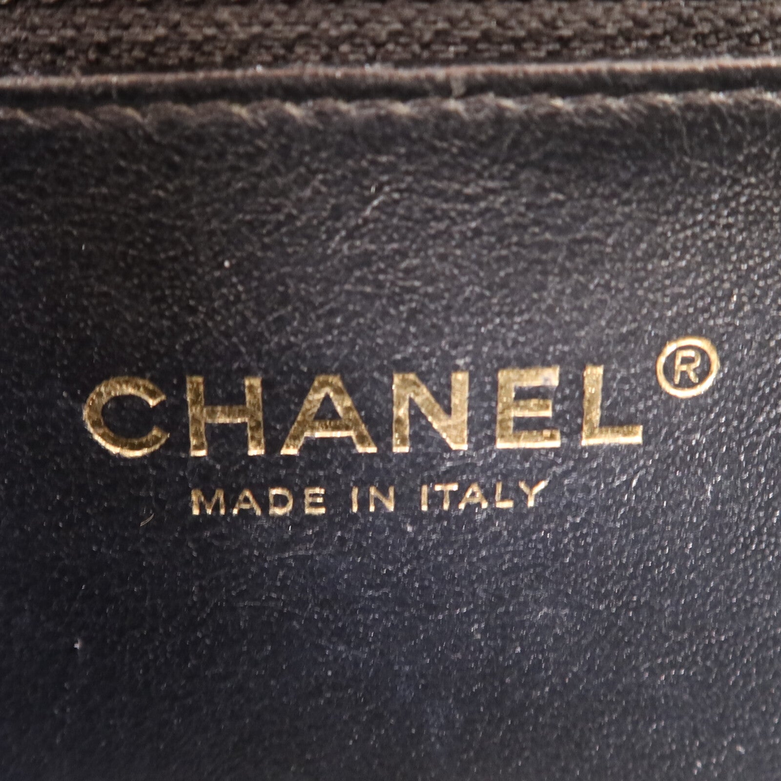 CHANEL 牛皮皮革Filigree Vanity Case金扣鏈帶手挽肩背兩用袋