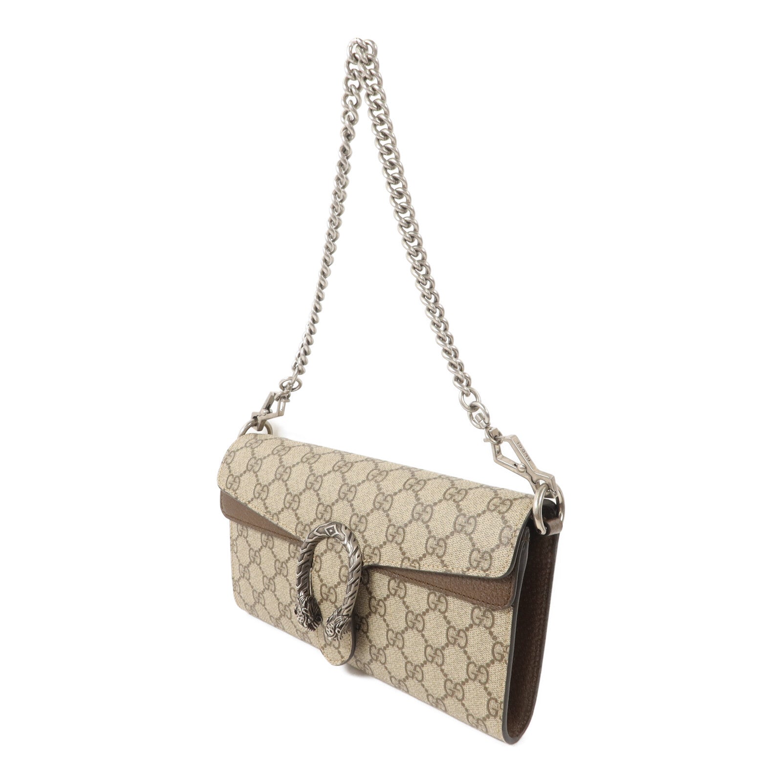 GUCCI 塗層帆布Dionysus Shoulder Bag鏈帶肩背袋