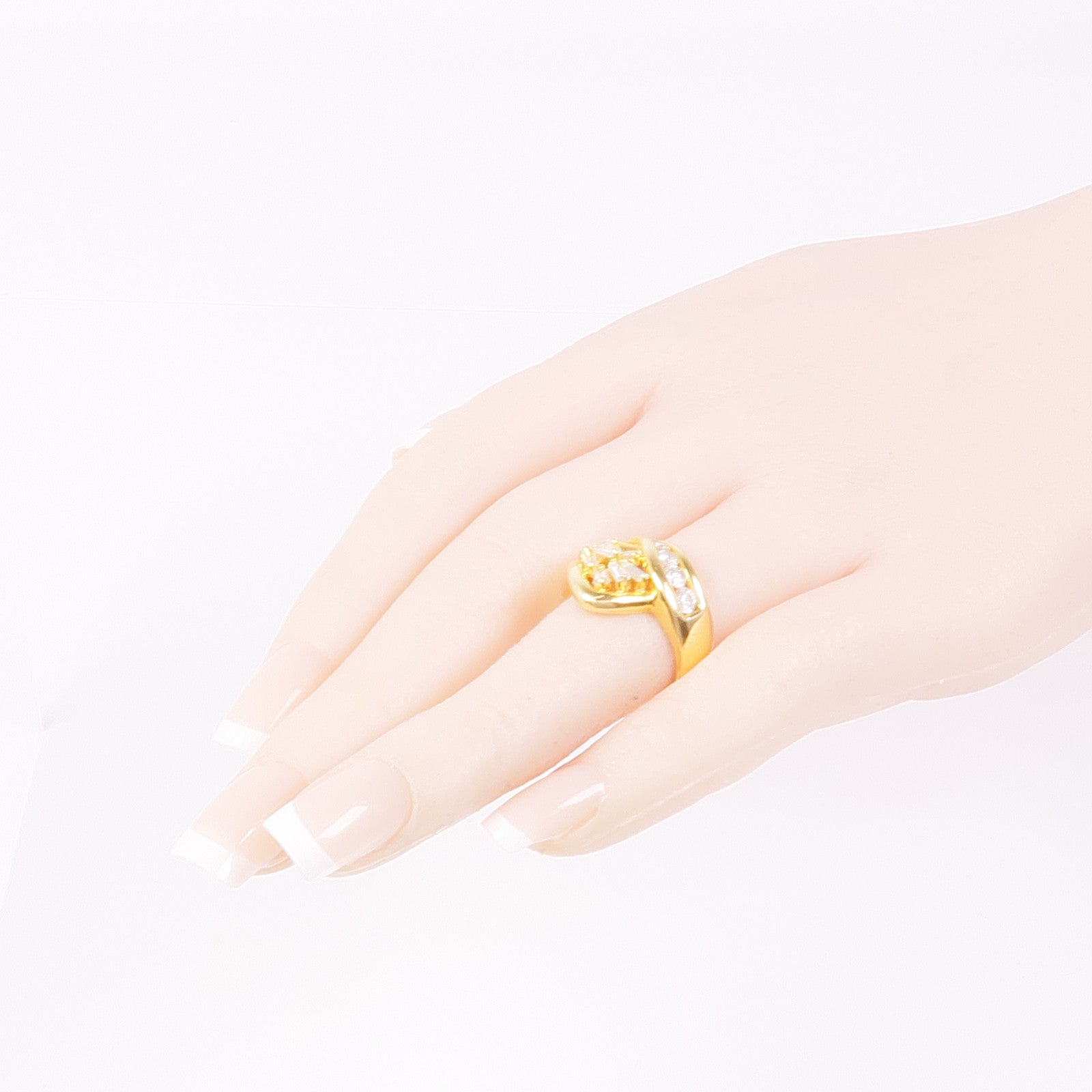 JEWELRY 18K黃金Diamond Ring鑽石戒指US#7.25