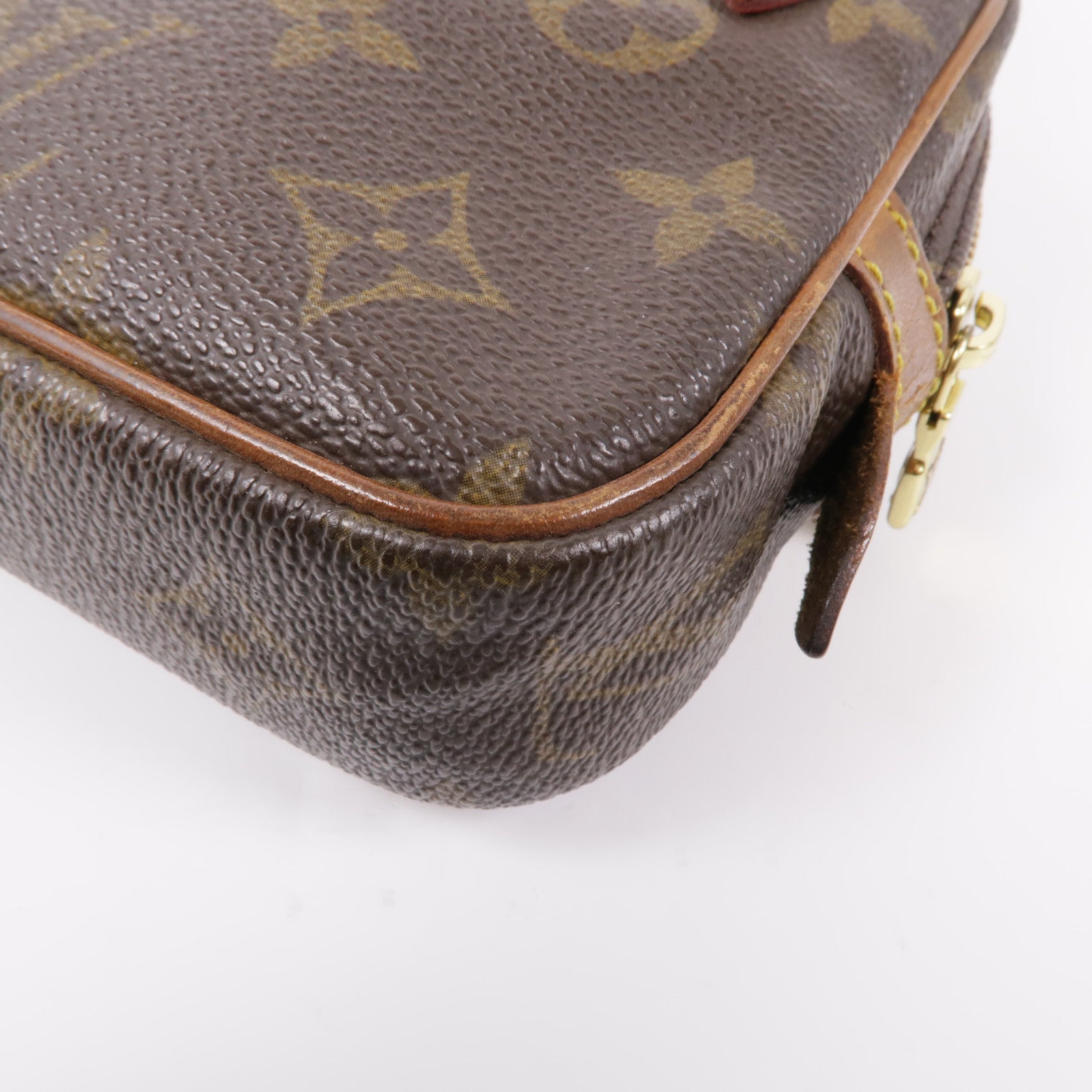 LOUIS VUITTON Monogram Marly Bandouliere金扣肩背袋棕色