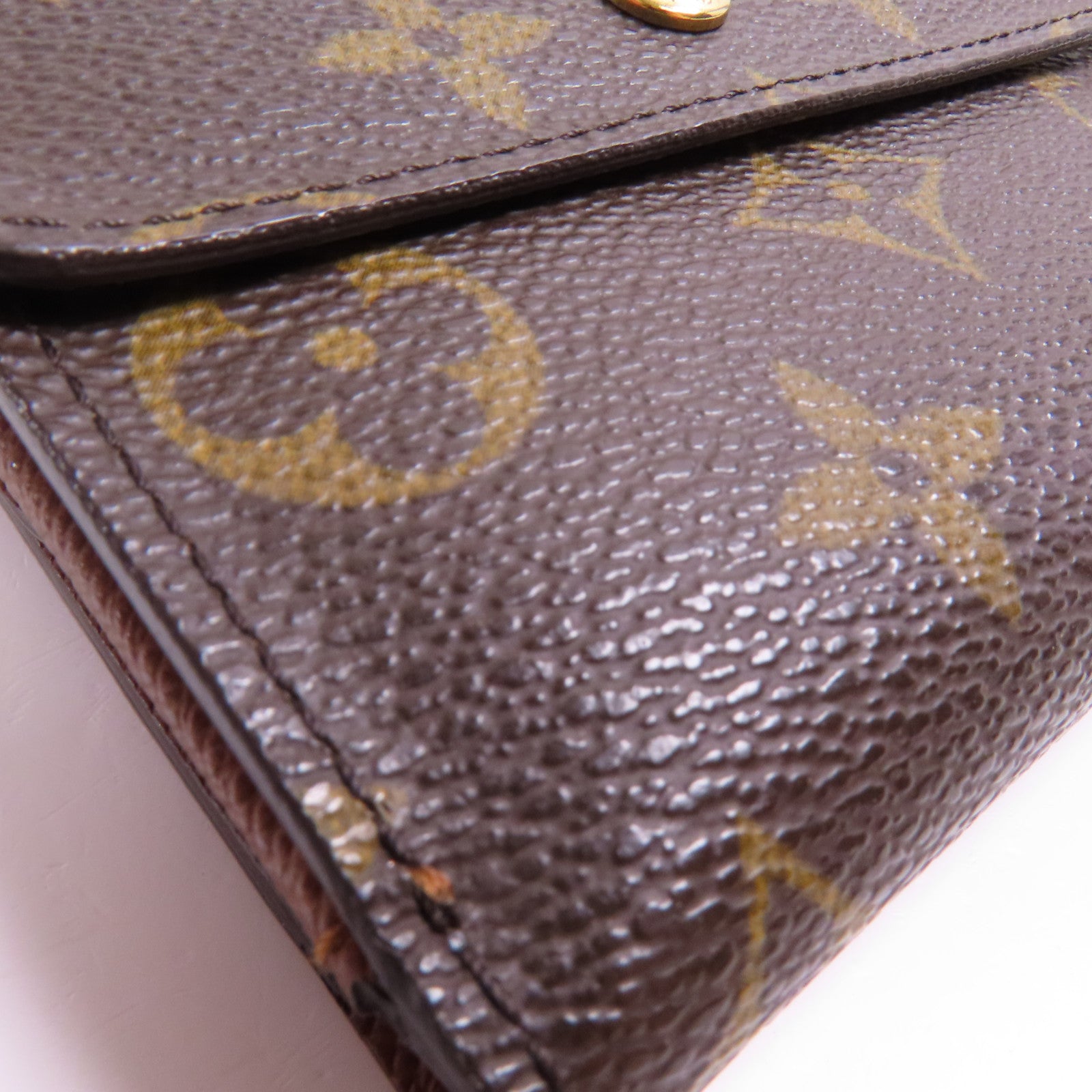 LOUIS VUITTON Monogram Portefeuille Elise Wallet金扣錢包