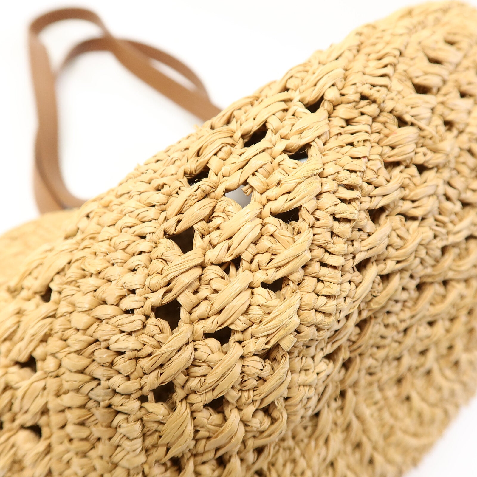 YVES SAINT LAURENT Raffia Small Panier Tote Bag手挽袋