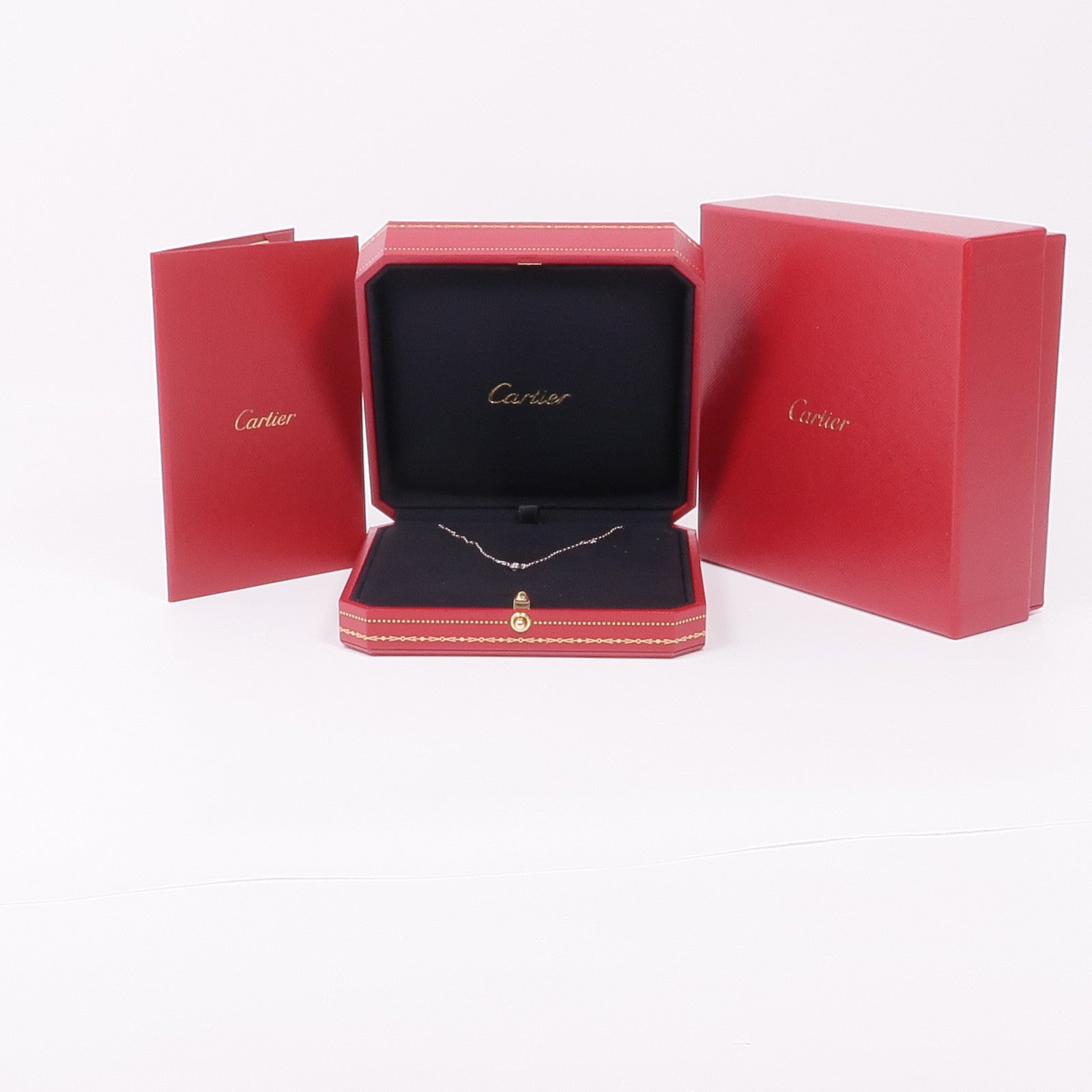 CARTIER 18K白金d'Amour Diamond Pendant鑽石項鍊