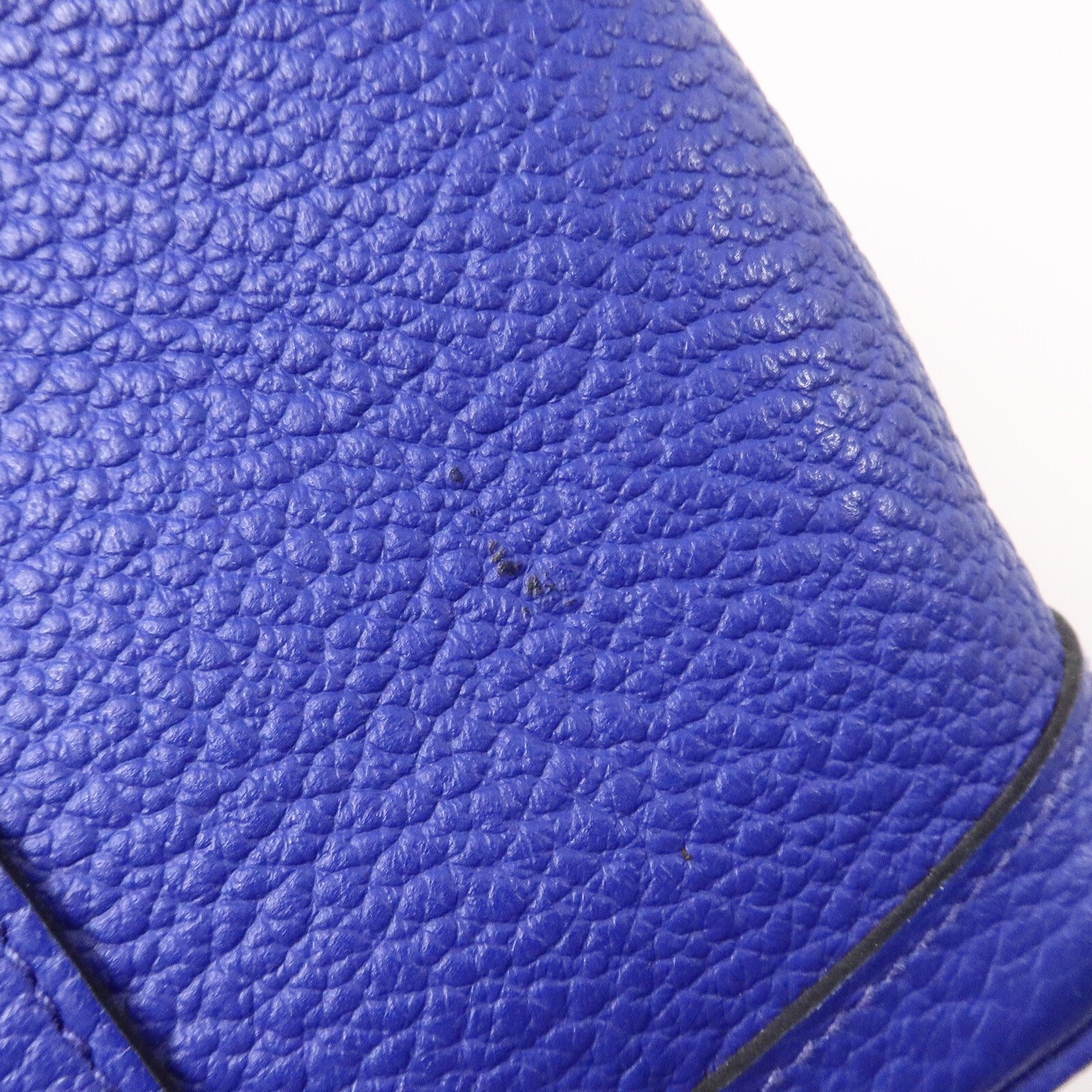 HERMES Neonda皮革Garden Party TPM手挽袋Bleu Electrique