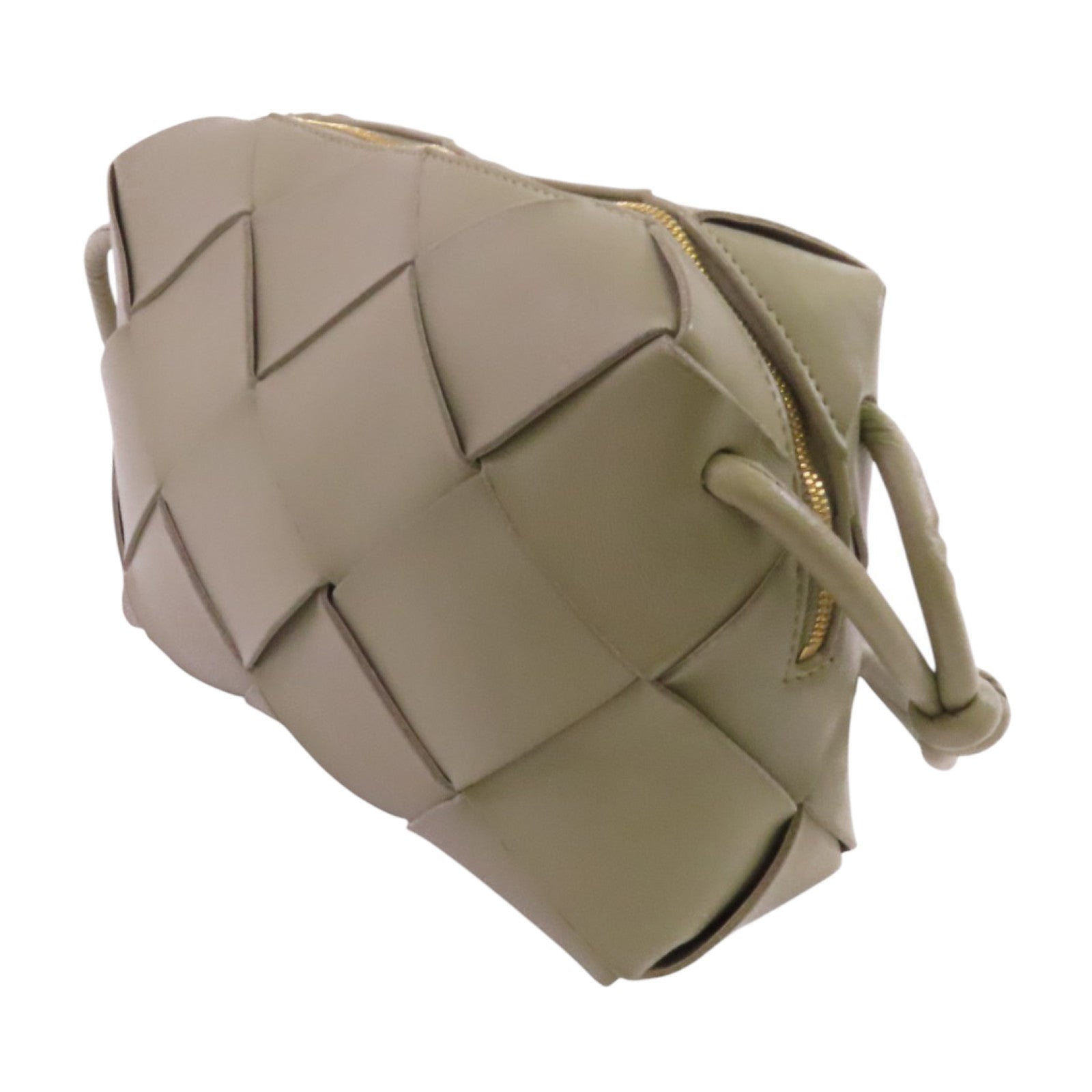 BOTTEGA VENETA 織紋皮革Small Cassette金扣肩背袋