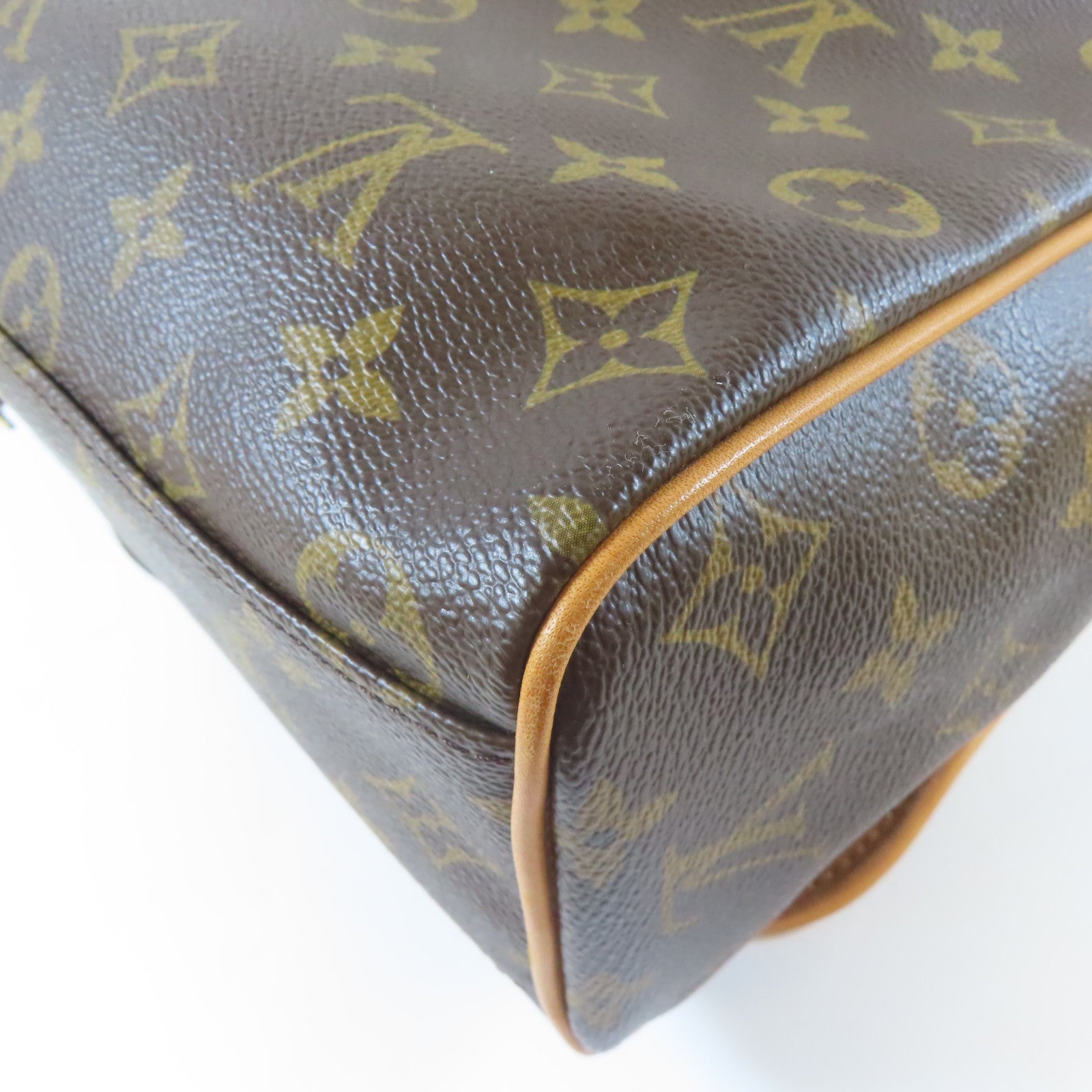 LOUIS VUITTON Monogram Abbesses MM金扣肩背袋啡色