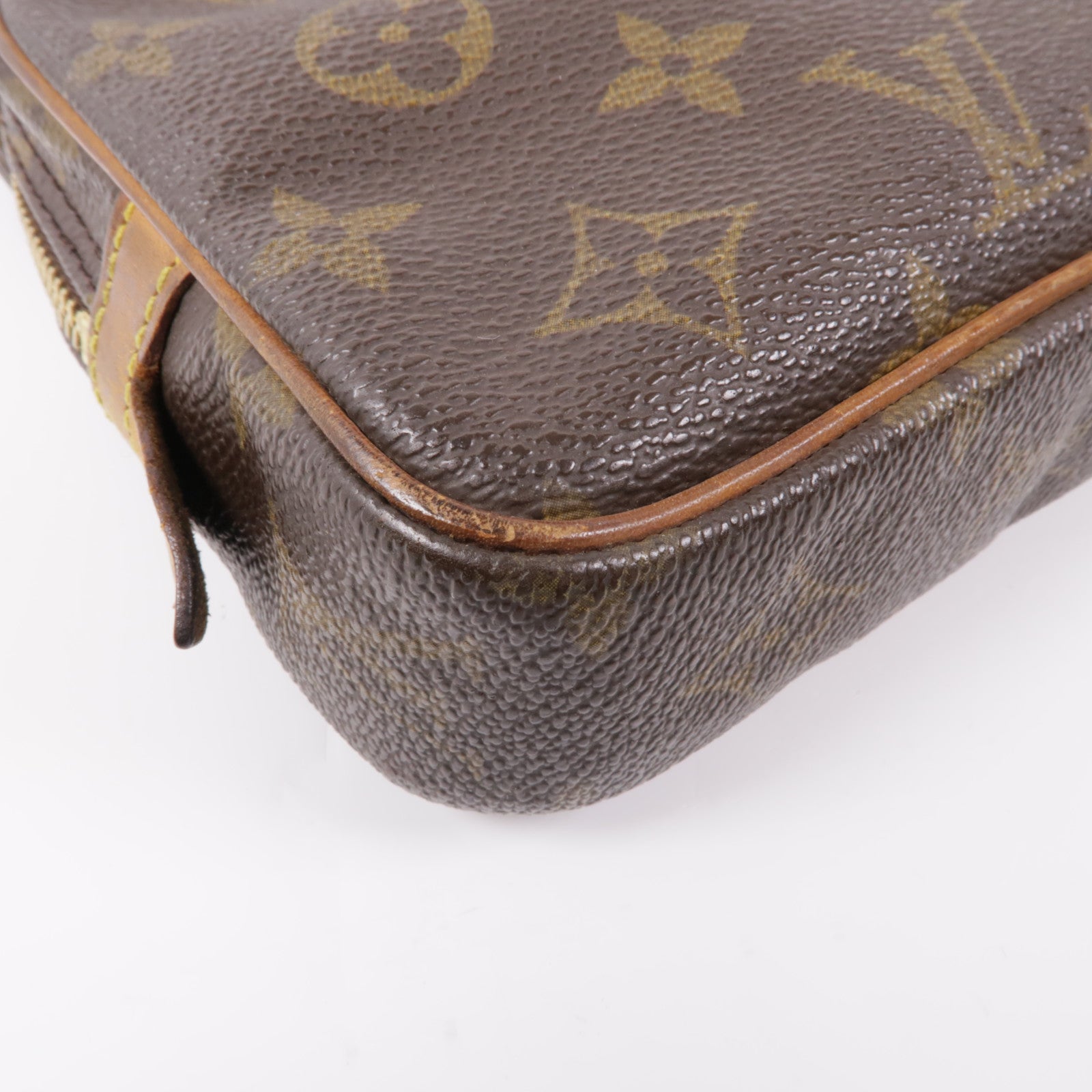 LOUIS VUITTON Monogram Marly Bandouliere金扣肩背袋棕色