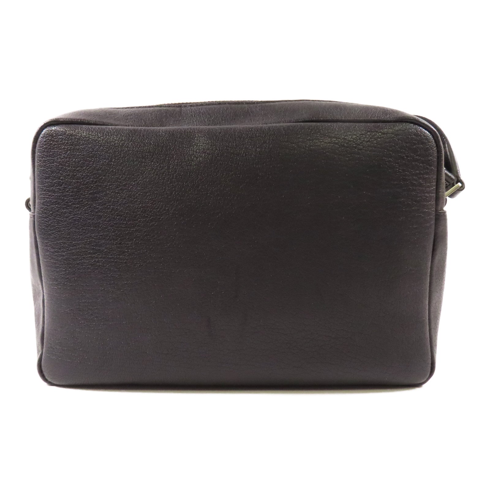 SAINT LAURENT 牛皮皮革Shoulder Bag銀扣肩背袋
