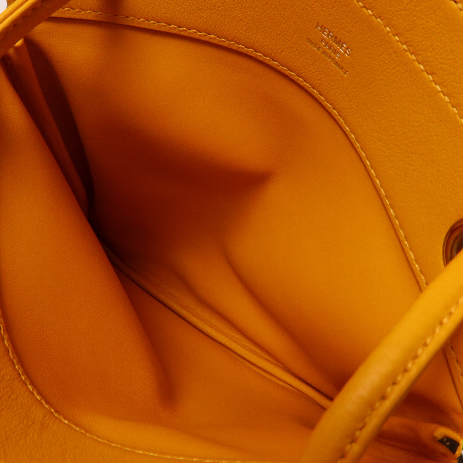 HERMES Swift皮革Aline Mini肩背袋Jaune d'Or
