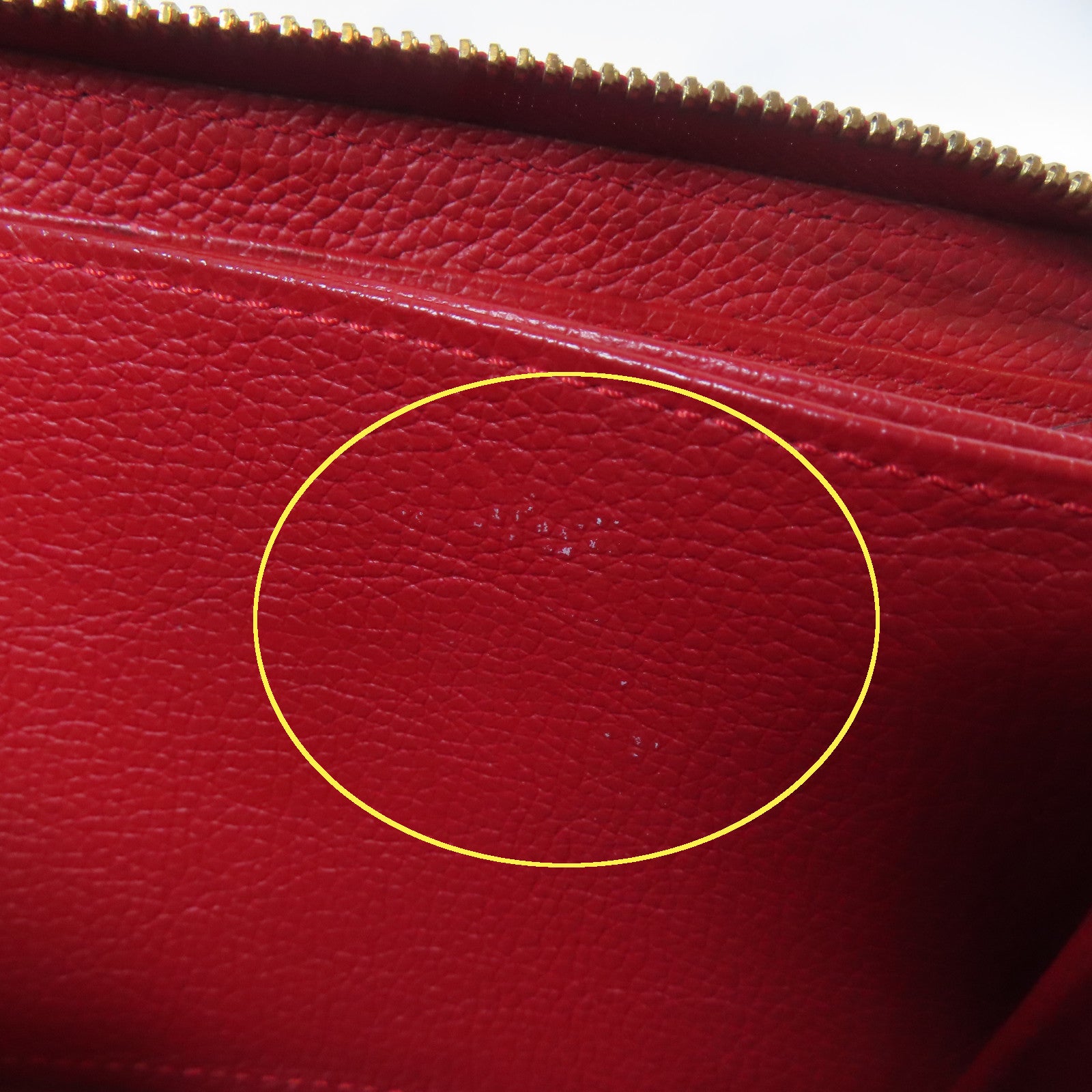 LOUIS VUITTON 【激減優惠】Monogram Empreinte Long Round Wallet金扣長錢包紅色