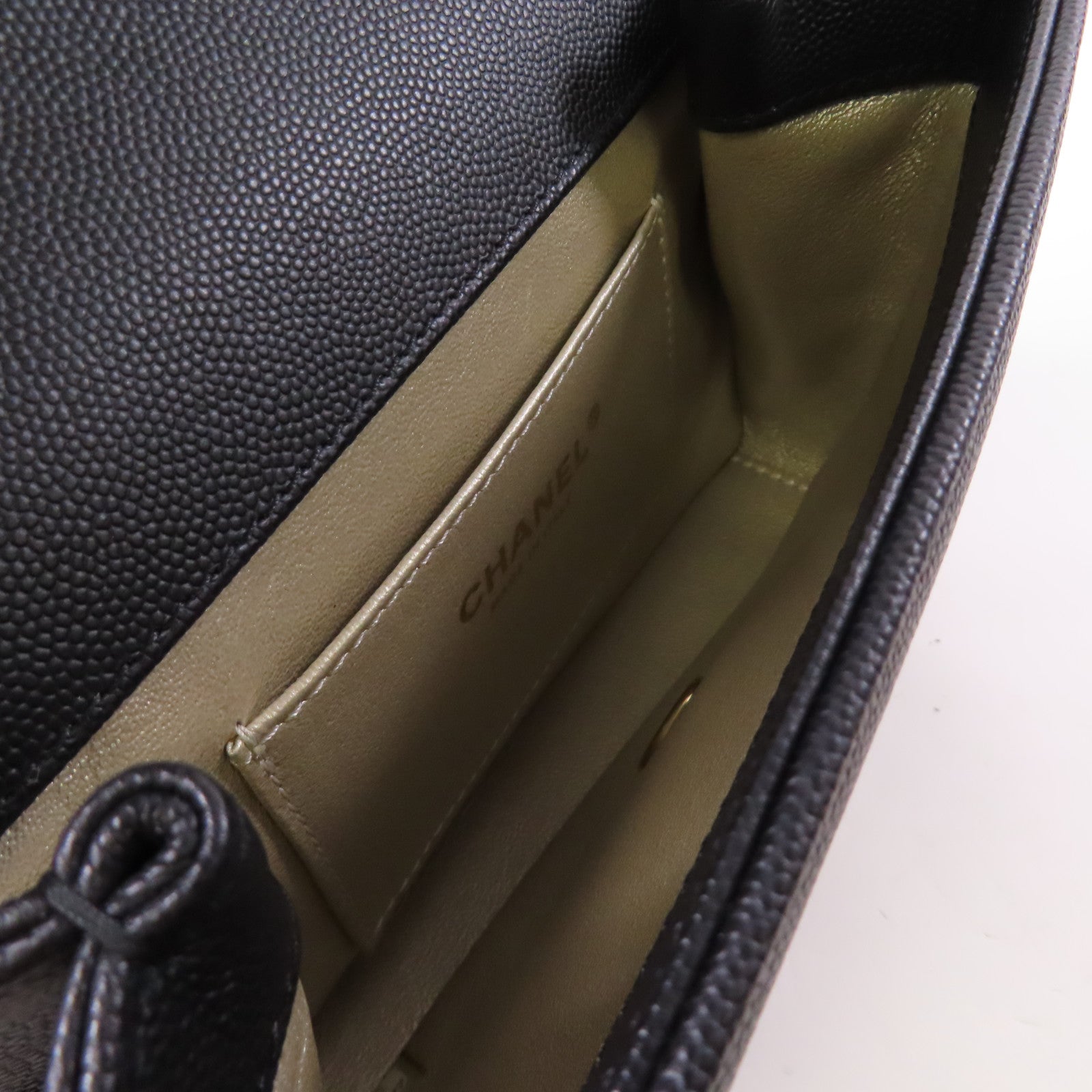 CHANEL 【激減優惠】牛皮皮革Waist Bag金扣腰包黑色