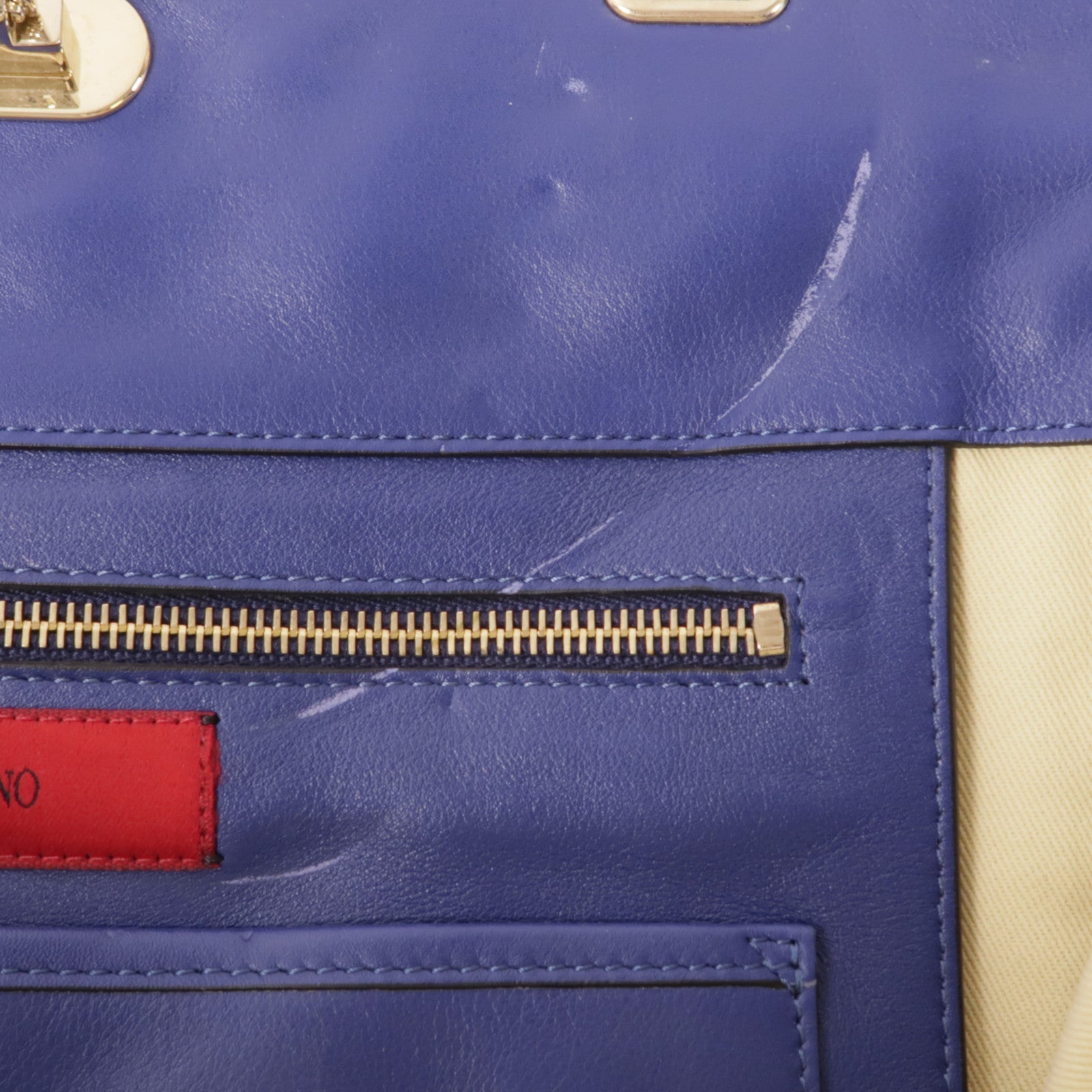 Valentino 【激減優惠】牛皮皮革Tote Bag金扣肩背袋