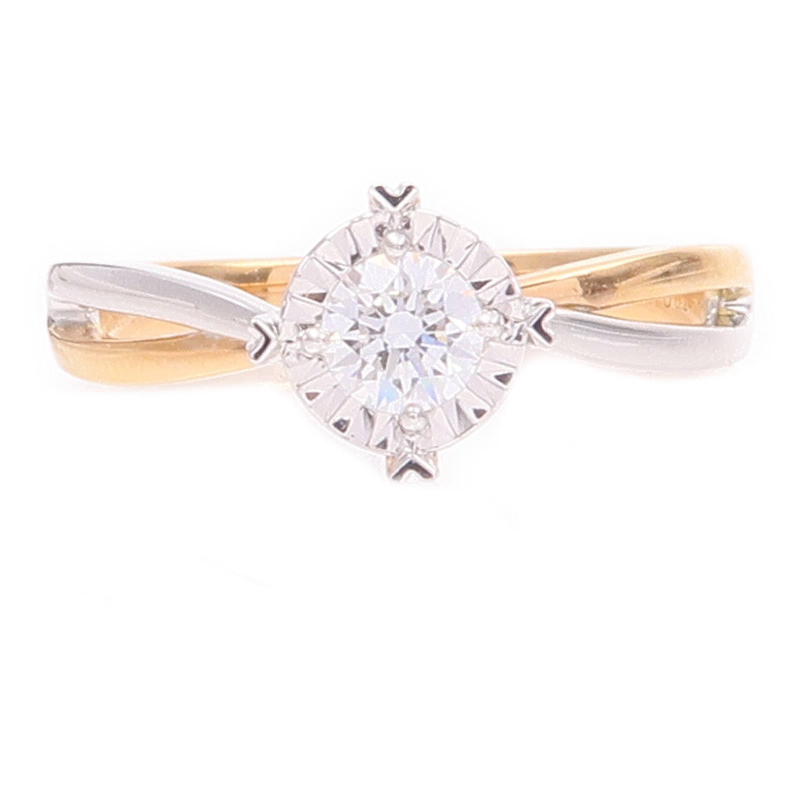 JEWELRY 【激減優惠】18K白金/玫瑰金Diamond Ring鑽石戒指US#5.75