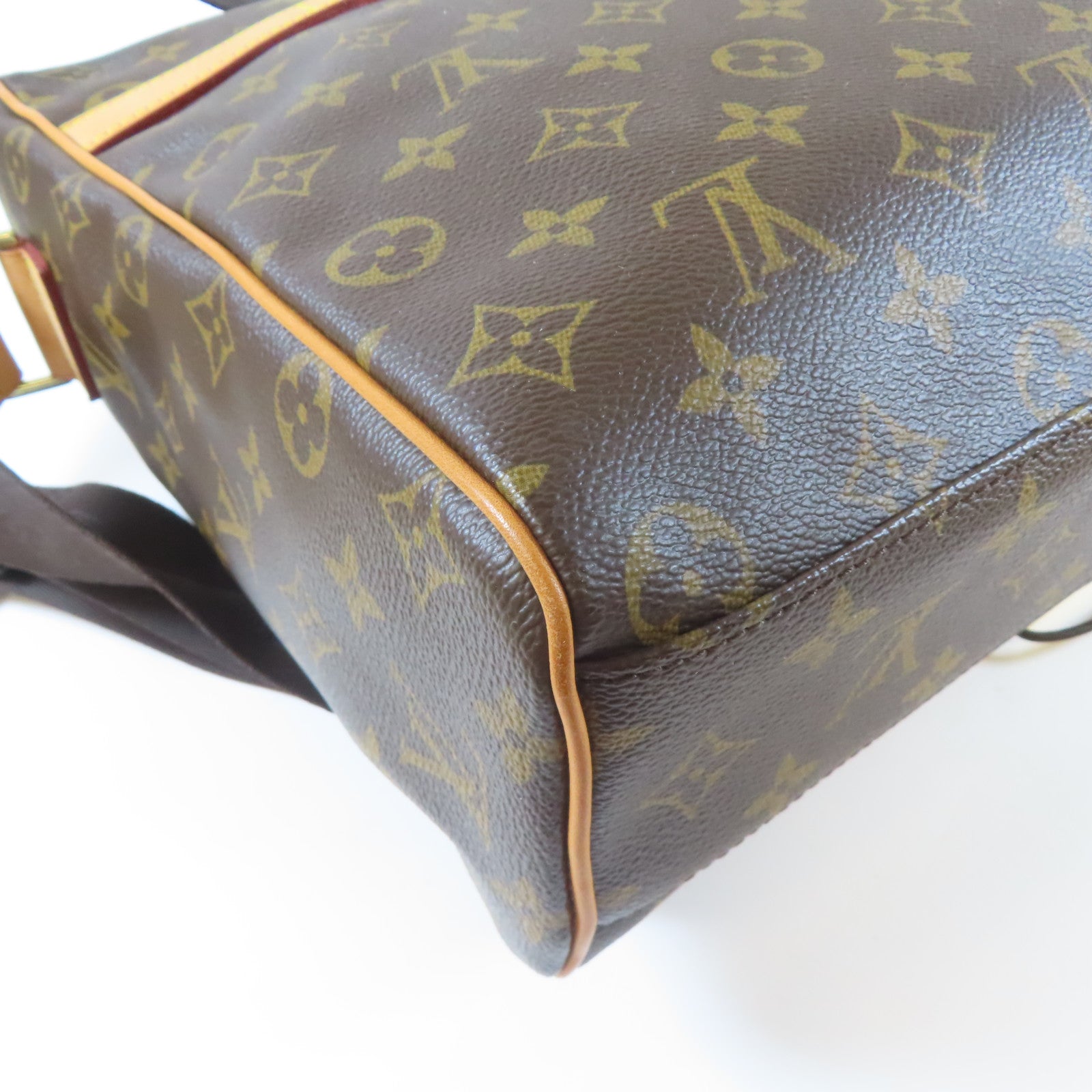 LOUIS VUITTON Monogram Abbesses MM金扣肩背袋啡色