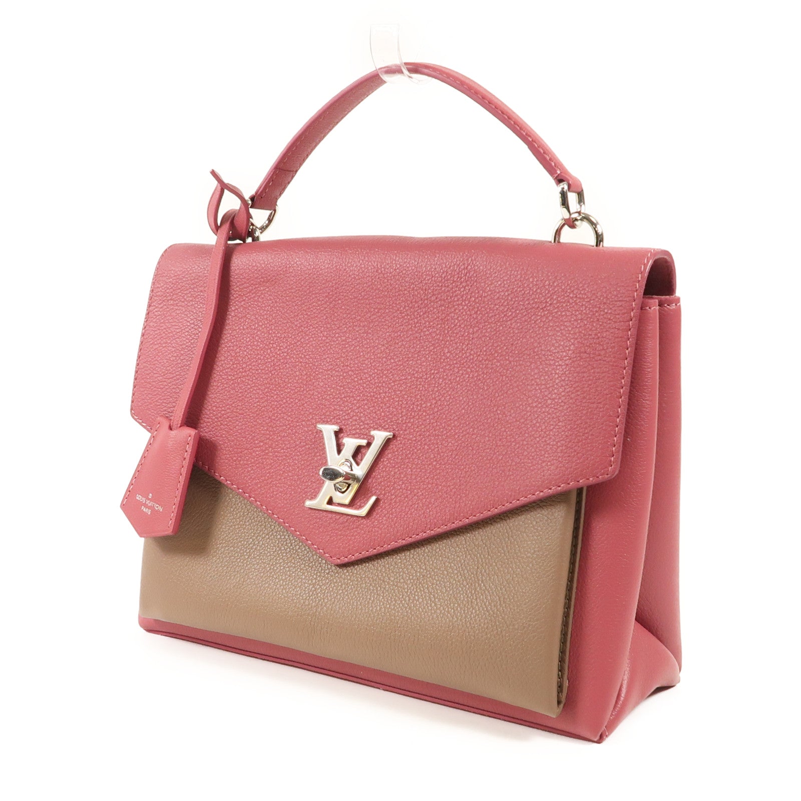 LOUIS VUITTON 【激減優惠】Vernis My LockMe銀扣手挽肩背兩用袋