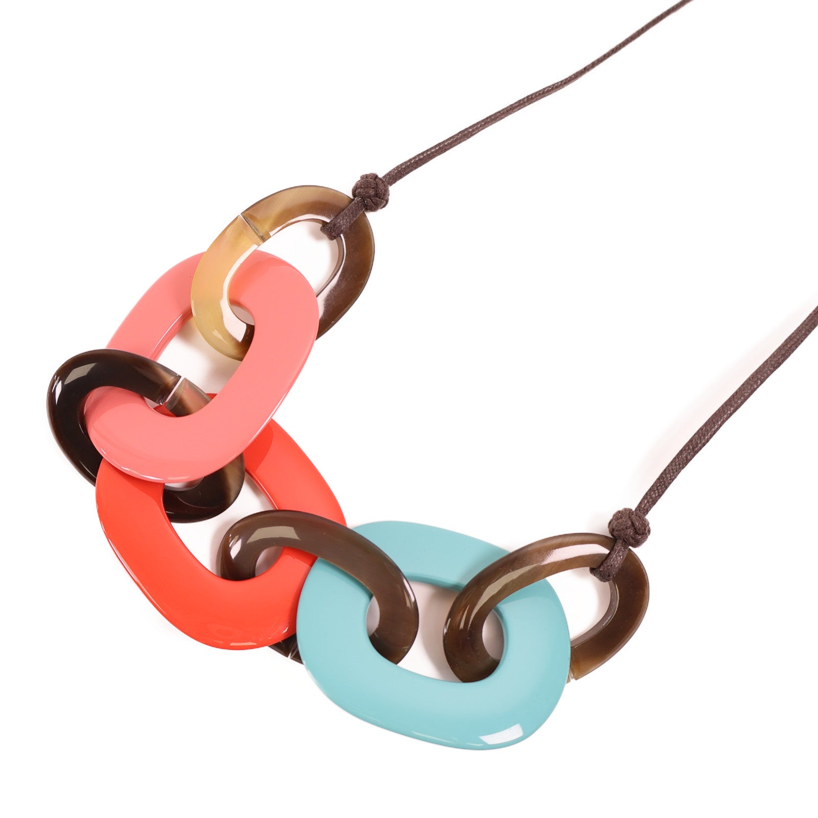 HERMES 【激減優惠】水牛角/PVC Necklace項鍊