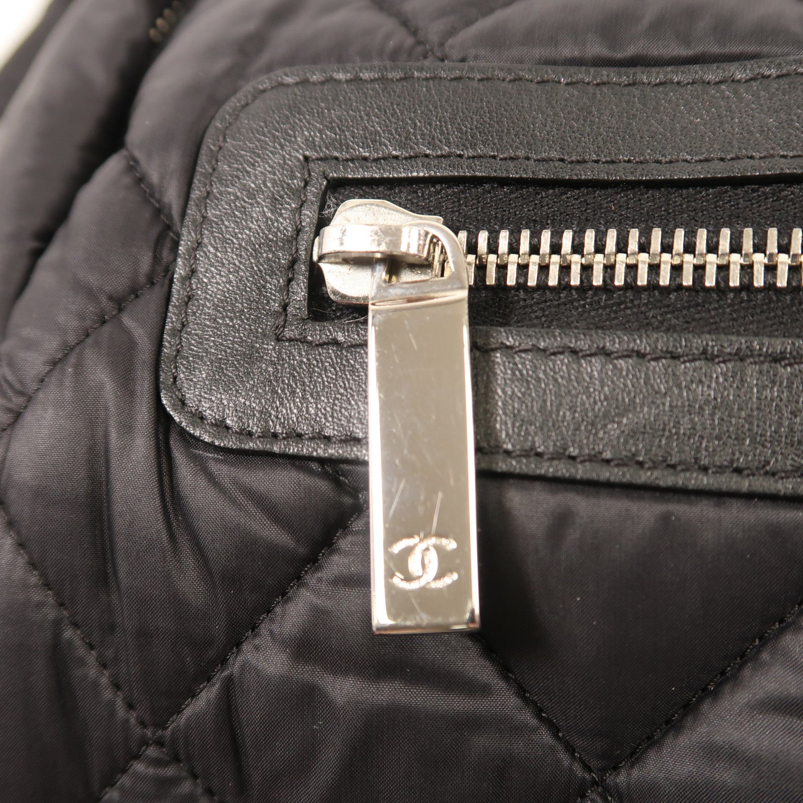 CHANEL CC SHW Coco Cocoon Rucksack Backpack Nylon Black