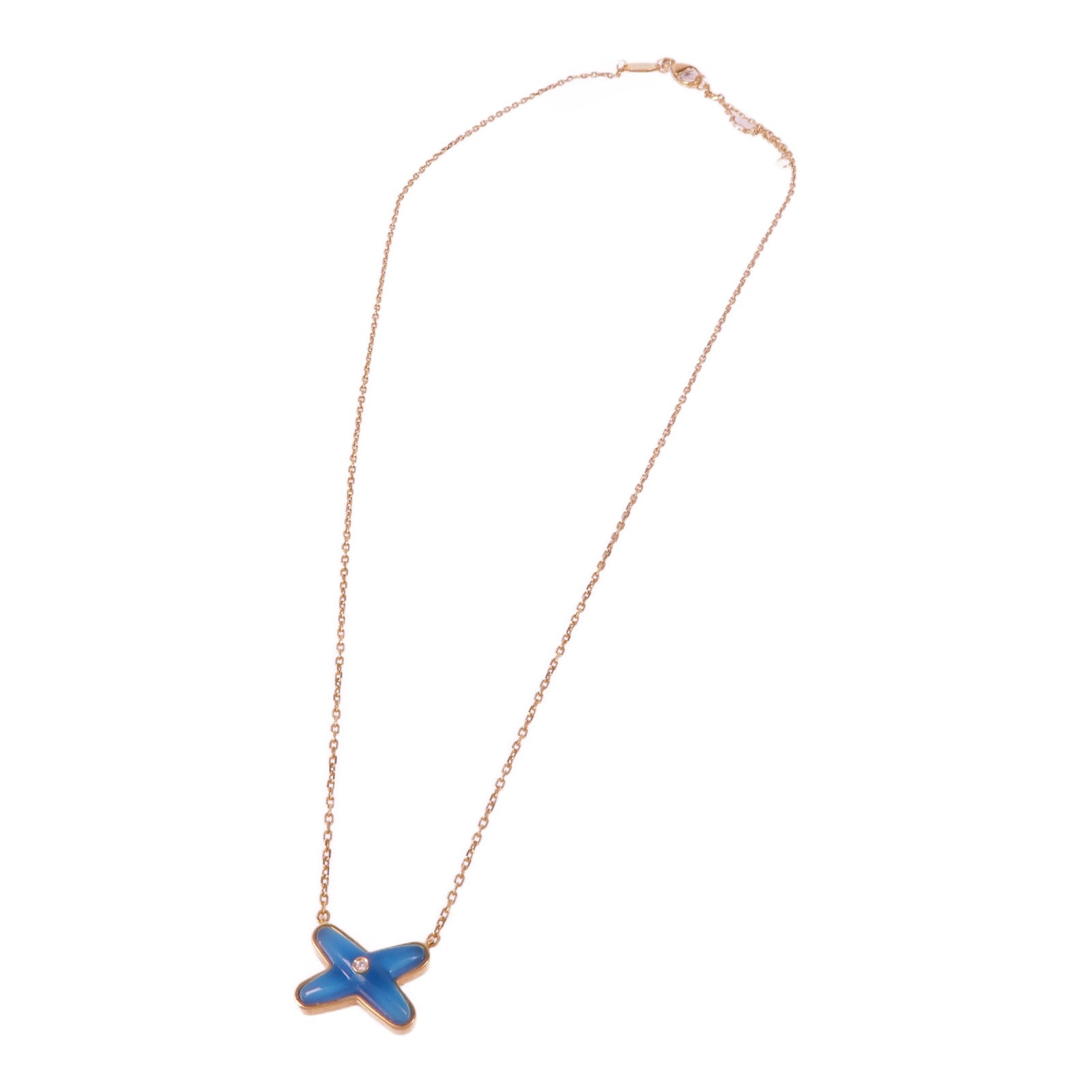 Chaumet 【激減優惠】18K玫瑰金/綠松石/鑽石Diamond Jeux De Liens Turquoise項鍊