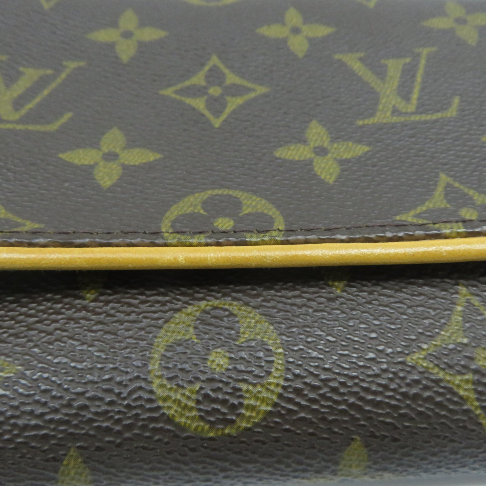LOUIS VUITTON Monogram Pochette Twin GM金扣肩背袋啡色