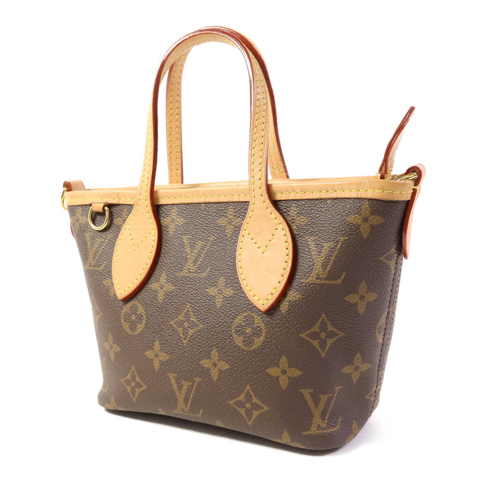 LOUIS VUITTON 【激減優惠】Monogram Neverfull BB金扣手挽肩背兩用袋