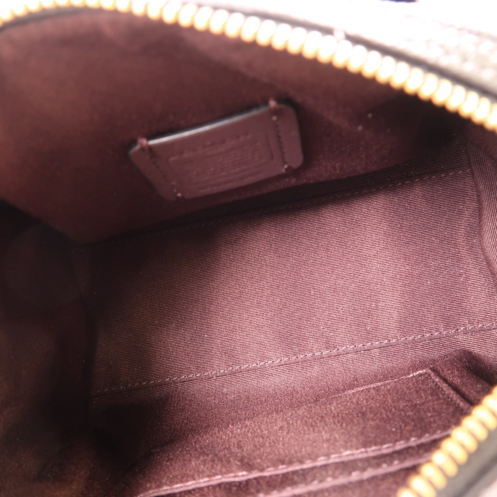 COACH 牛皮皮革Mini Rowan Crossbody金扣手挽肩背兩用袋