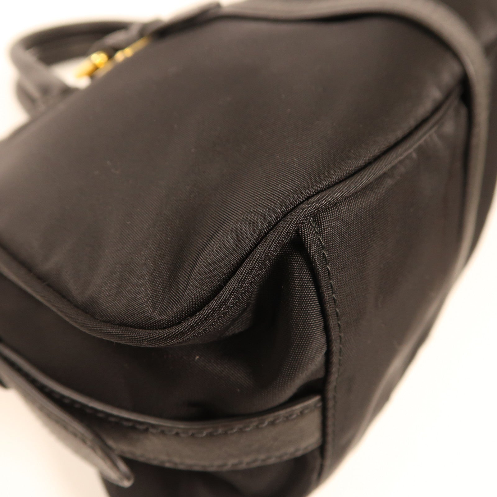 PRADA 尼龍/皮革2 Way Shoulder金扣手挽肩背兩用袋