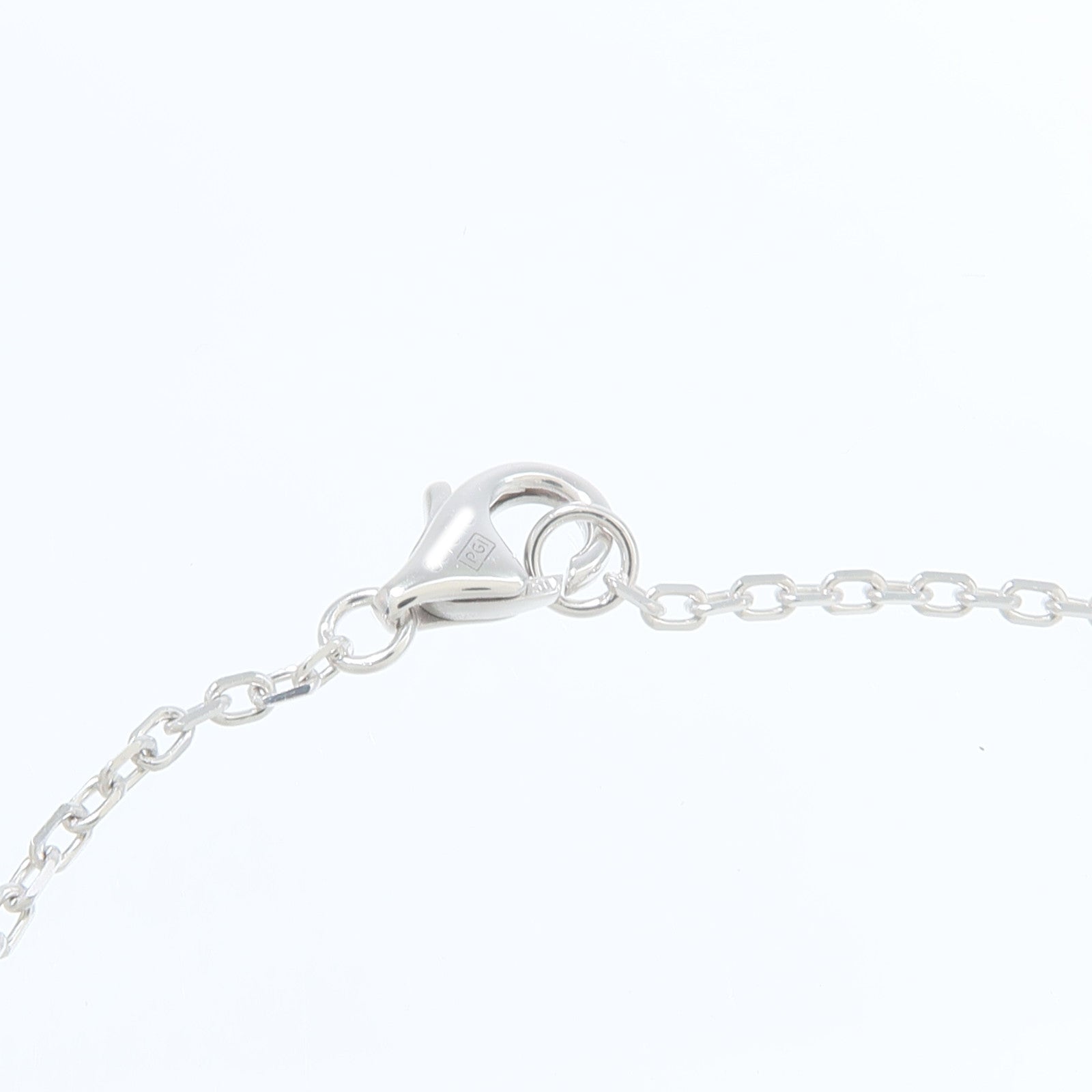 CARTIER 18K白金Love Bracelet On Chain Paved鑽石手鏈