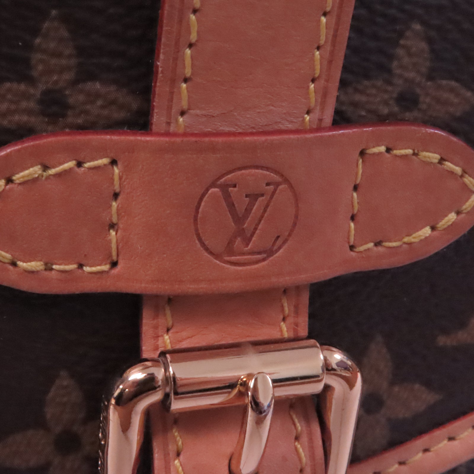 LOUIS VUITTON Monogram Saumur BB金扣手挽肩背兩用袋啡色