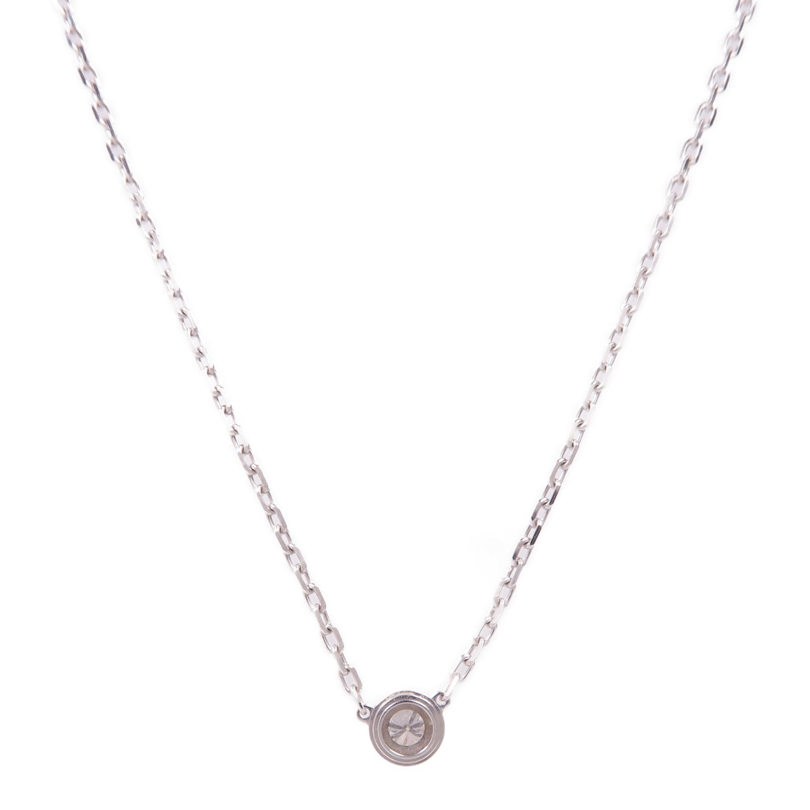CARTIER 18K白金d'Amour Diamond Pendant鑽石項鍊