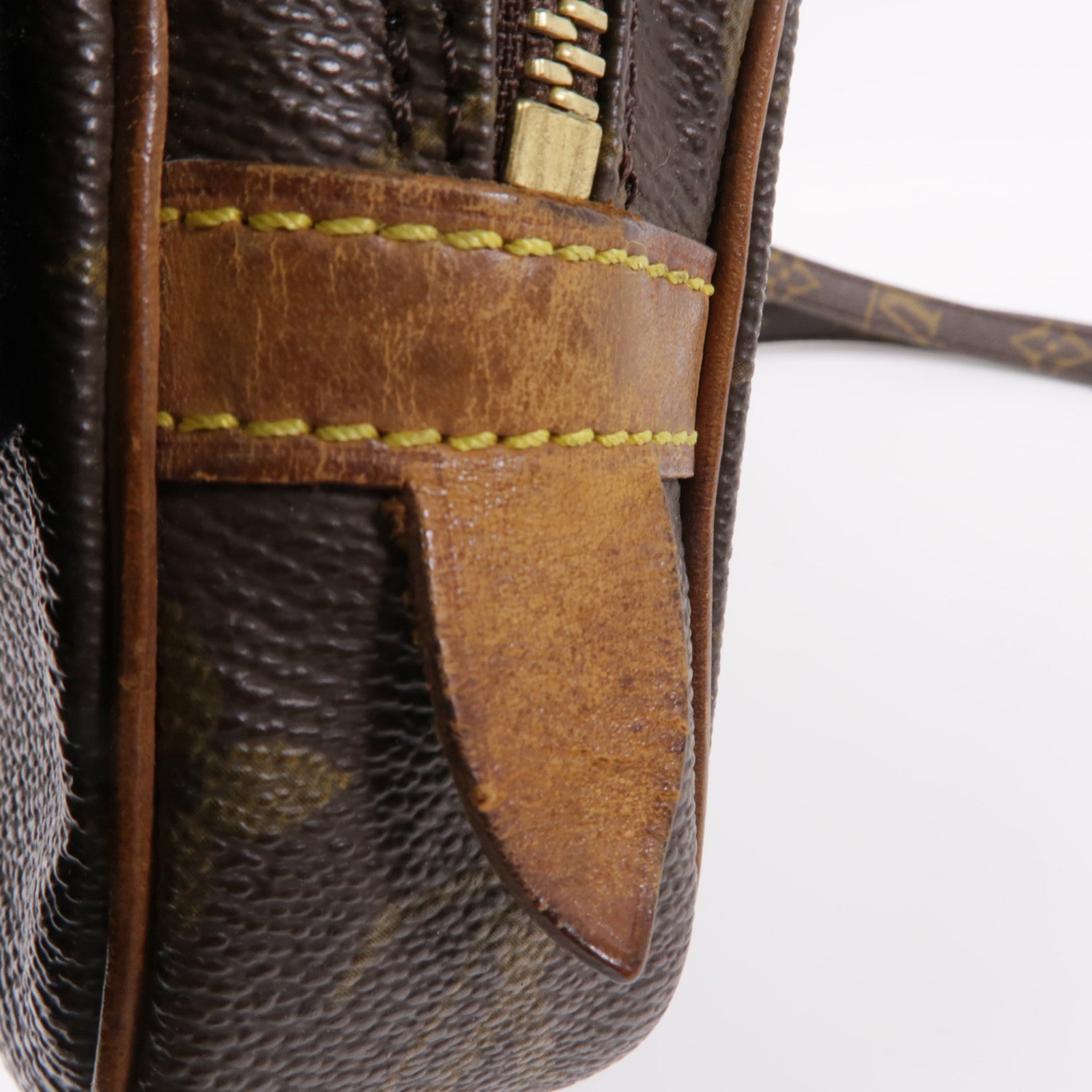 LOUIS VUITTON Monogram Marly Bandouliere金扣肩背袋棕色