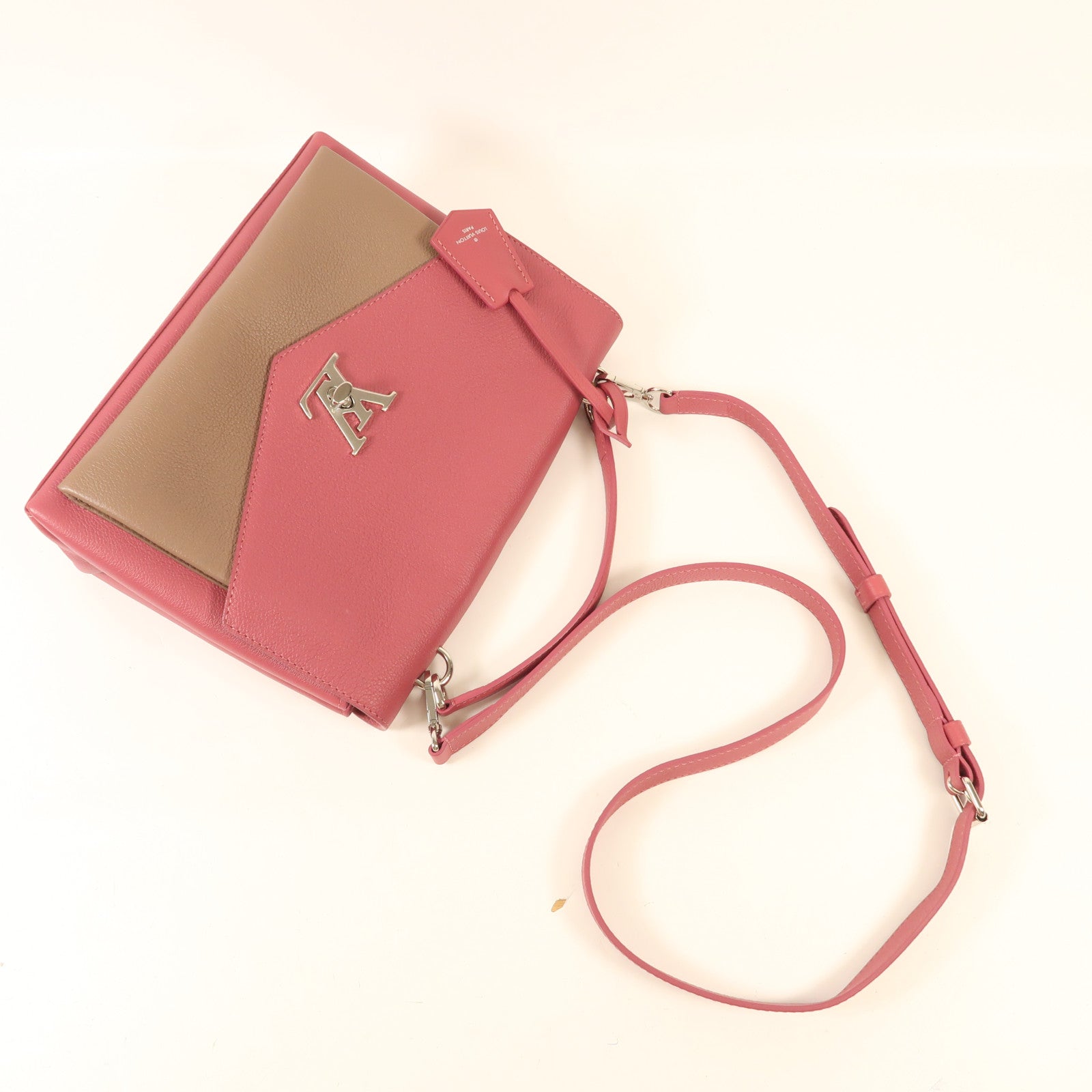 LOUIS VUITTON 【激減優惠】Vernis My LockMe銀扣手挽肩背兩用袋