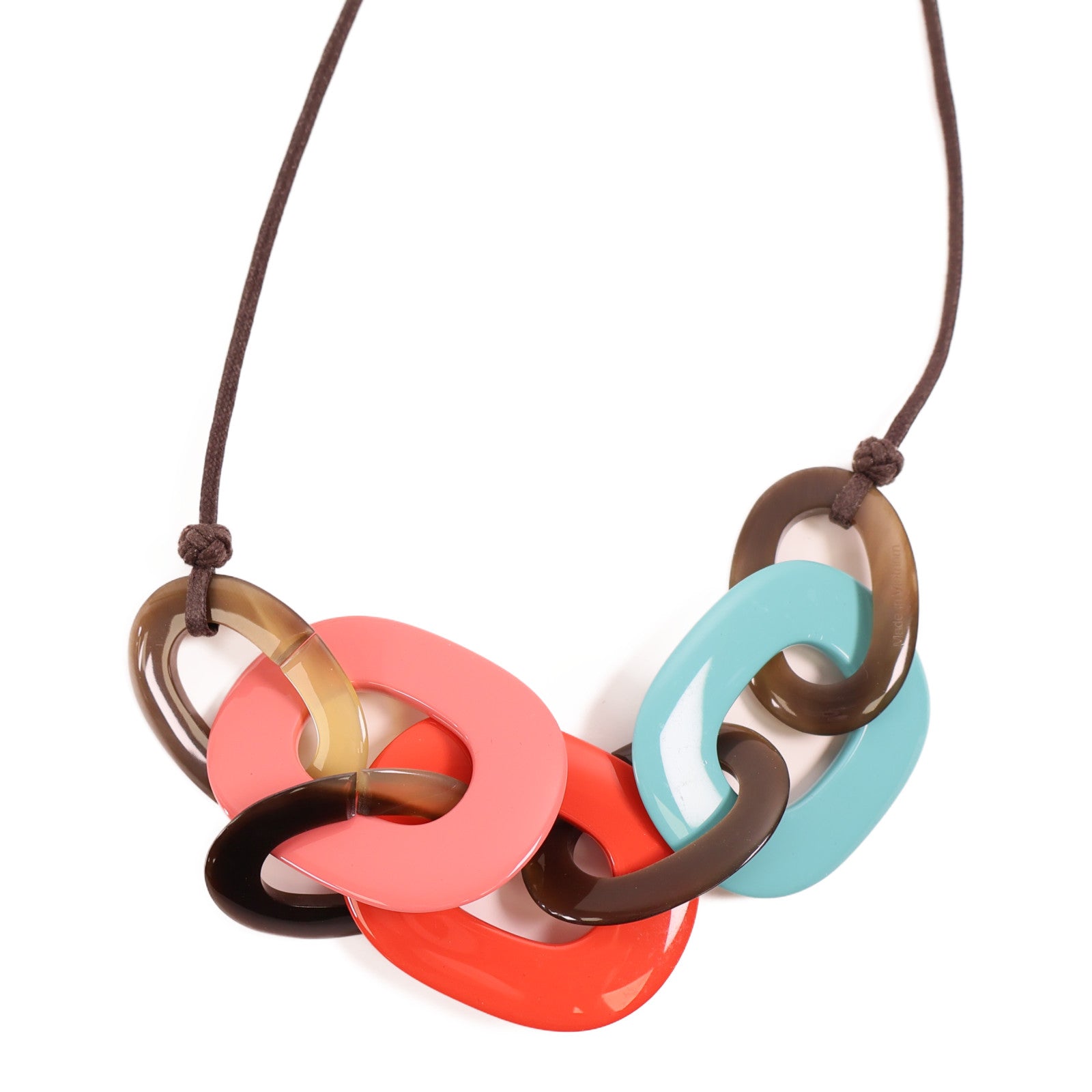 HERMES 【激減優惠】水牛角/PVC Necklace項鍊